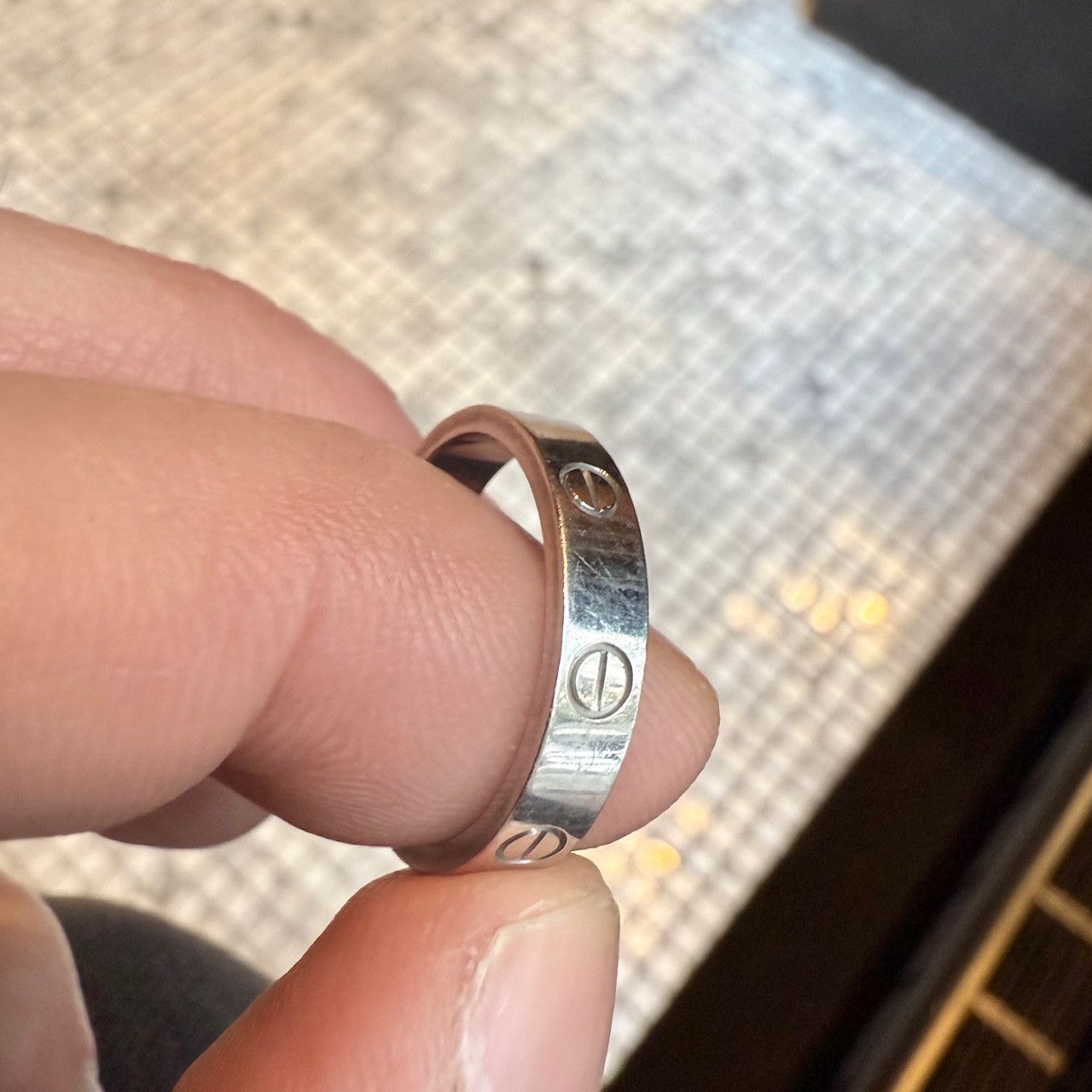Cartier Cartier White Gold LOVE Small Model 1 Diamond Ring Size ONE SIZE - 13 Thumbnail