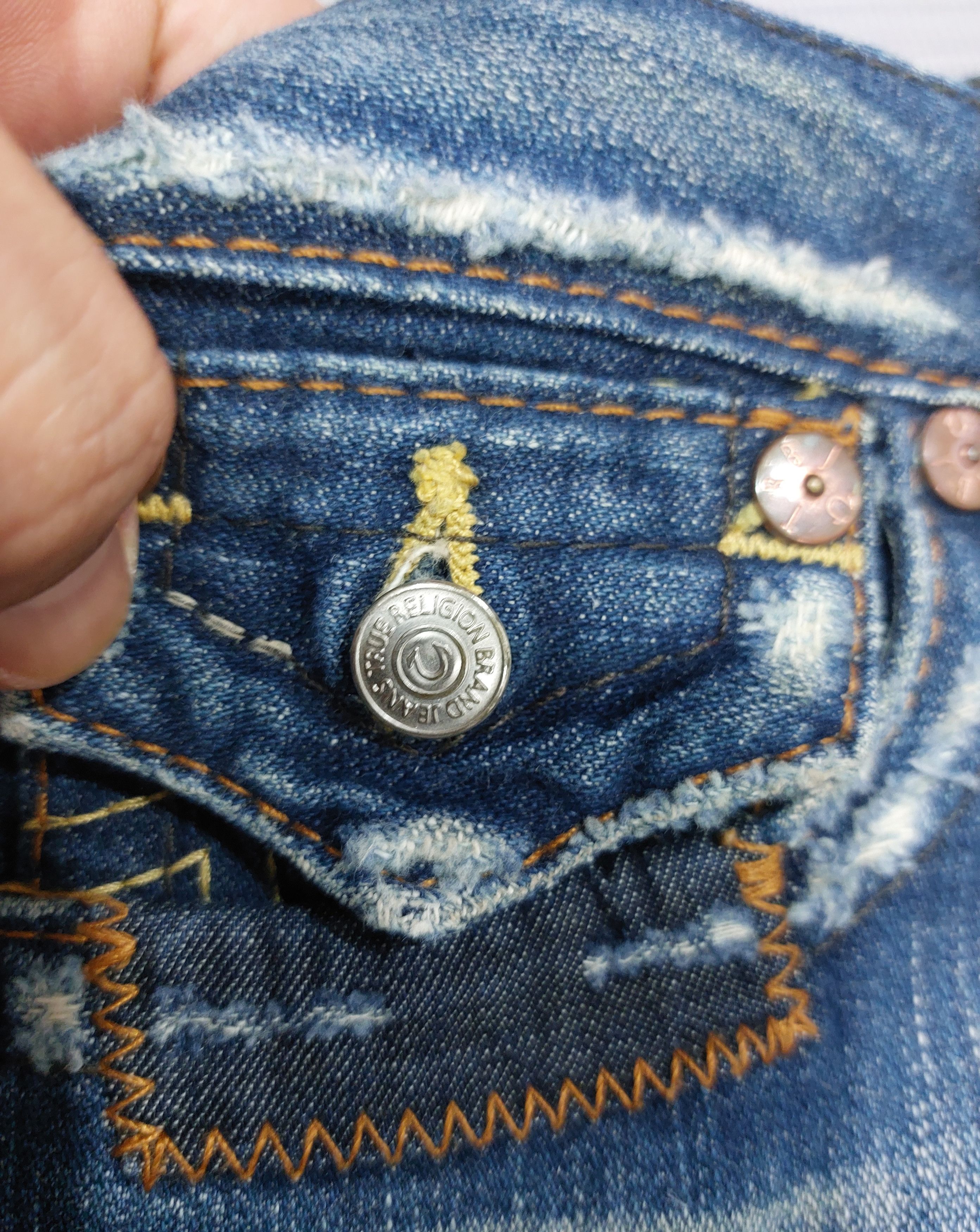 True Religion × Vintage TRUE RELIGION JOEY PATCHWORK JEANS Size 27" / US 4 / IT 40 - 11 Thumbnail