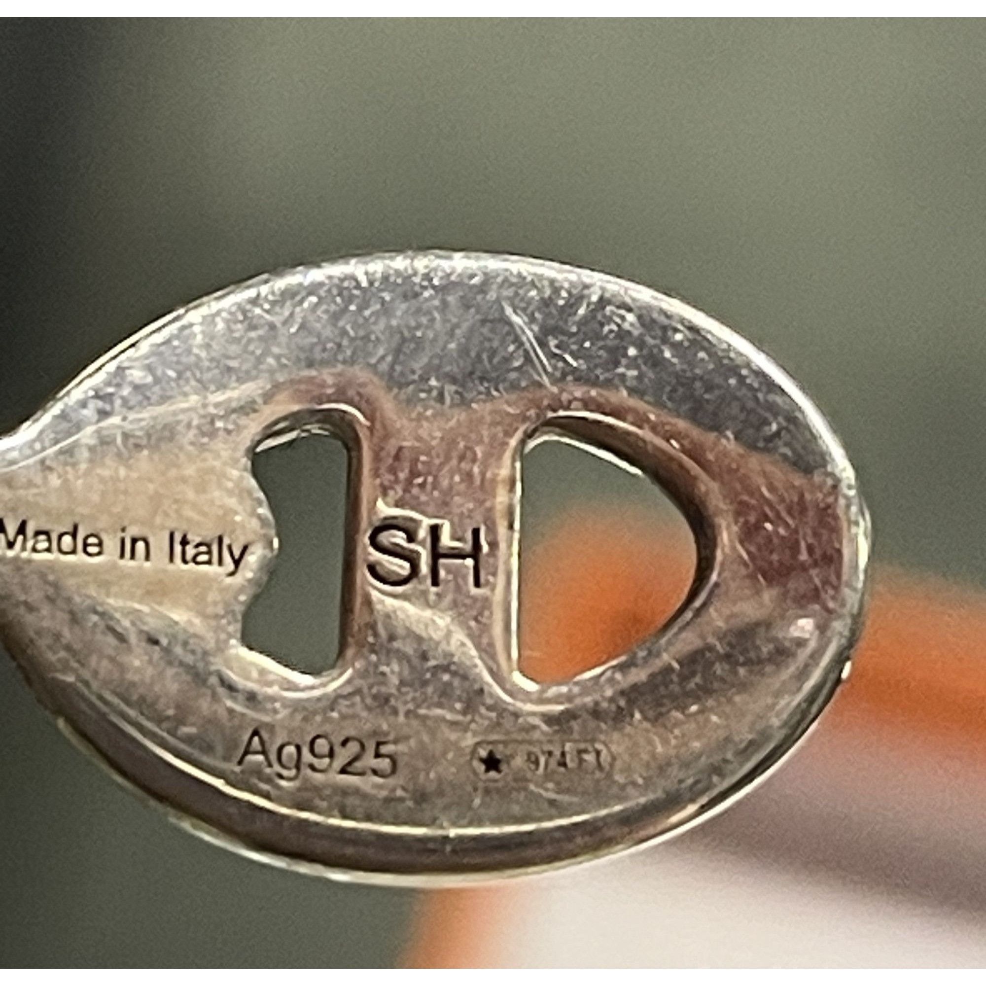 Hermes Hermes Ag925 Sterling Silver Kelly Chain Cuff Bracelet Made Size ONE SIZE - 7 Thumbnail