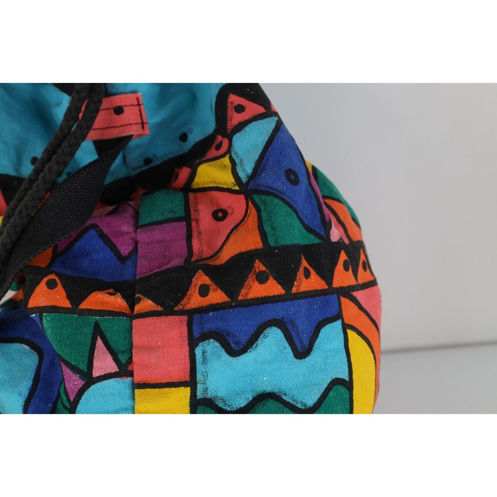 Vintage Vintage 90s Streetwear Rainbow Art Cinch Slingback Bag Size ONE SIZE - 7 Thumbnail