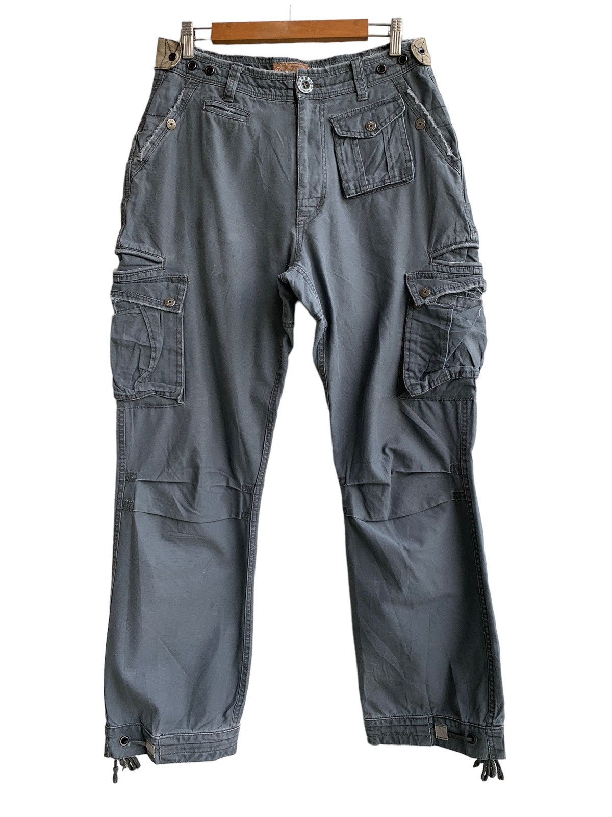 Japanese Brand 🔥 Japanese Brand 3QR Cargo Pocket Pants Size US 32 / EU 48 - 2 Thumbnail