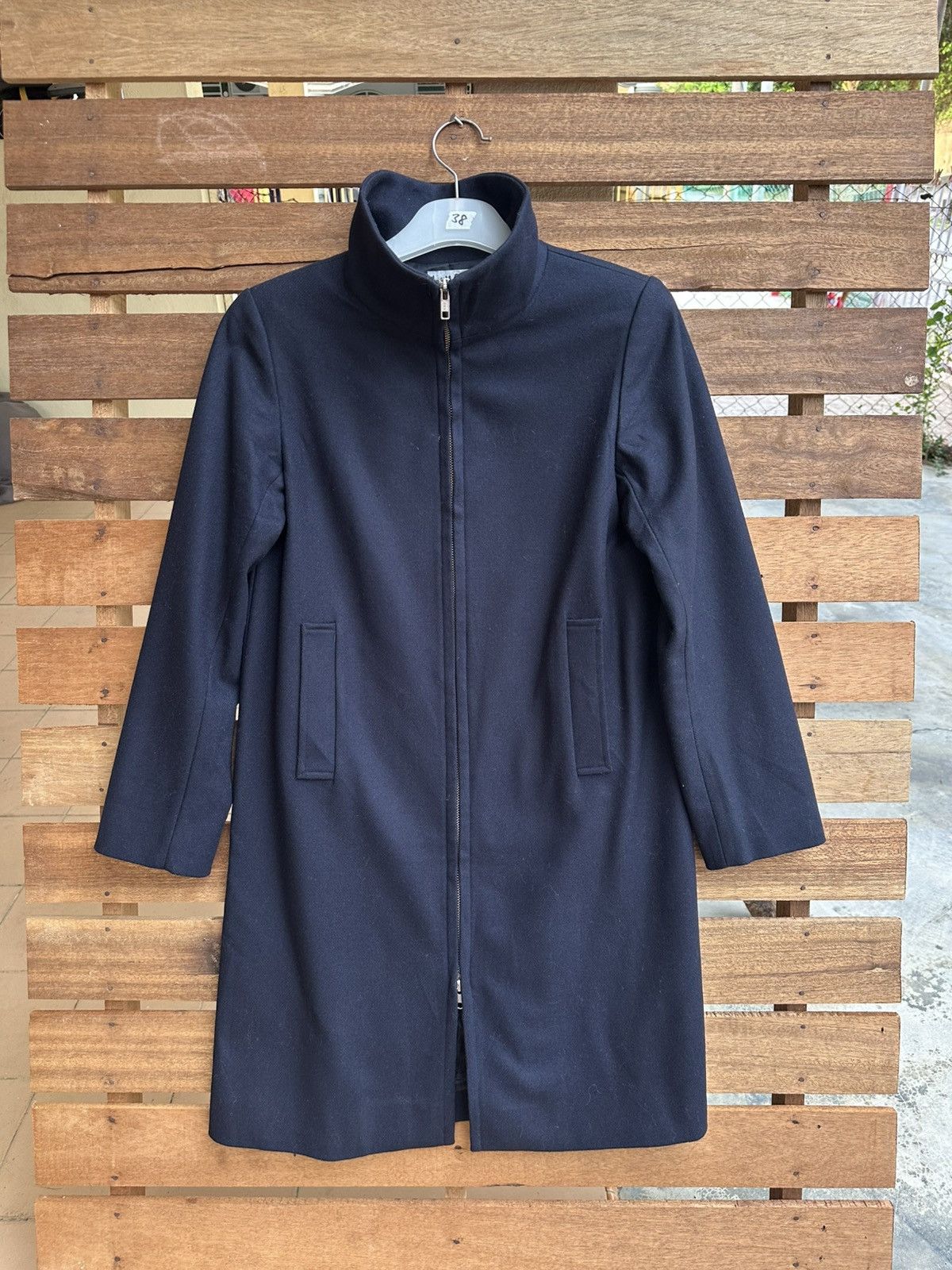 agnes b. Vintage Agnes B. Wool Zip Coat Minimalist Jacket Size 36 Size M / US 6-8 / IT 42-44 - 2 Thumbnail