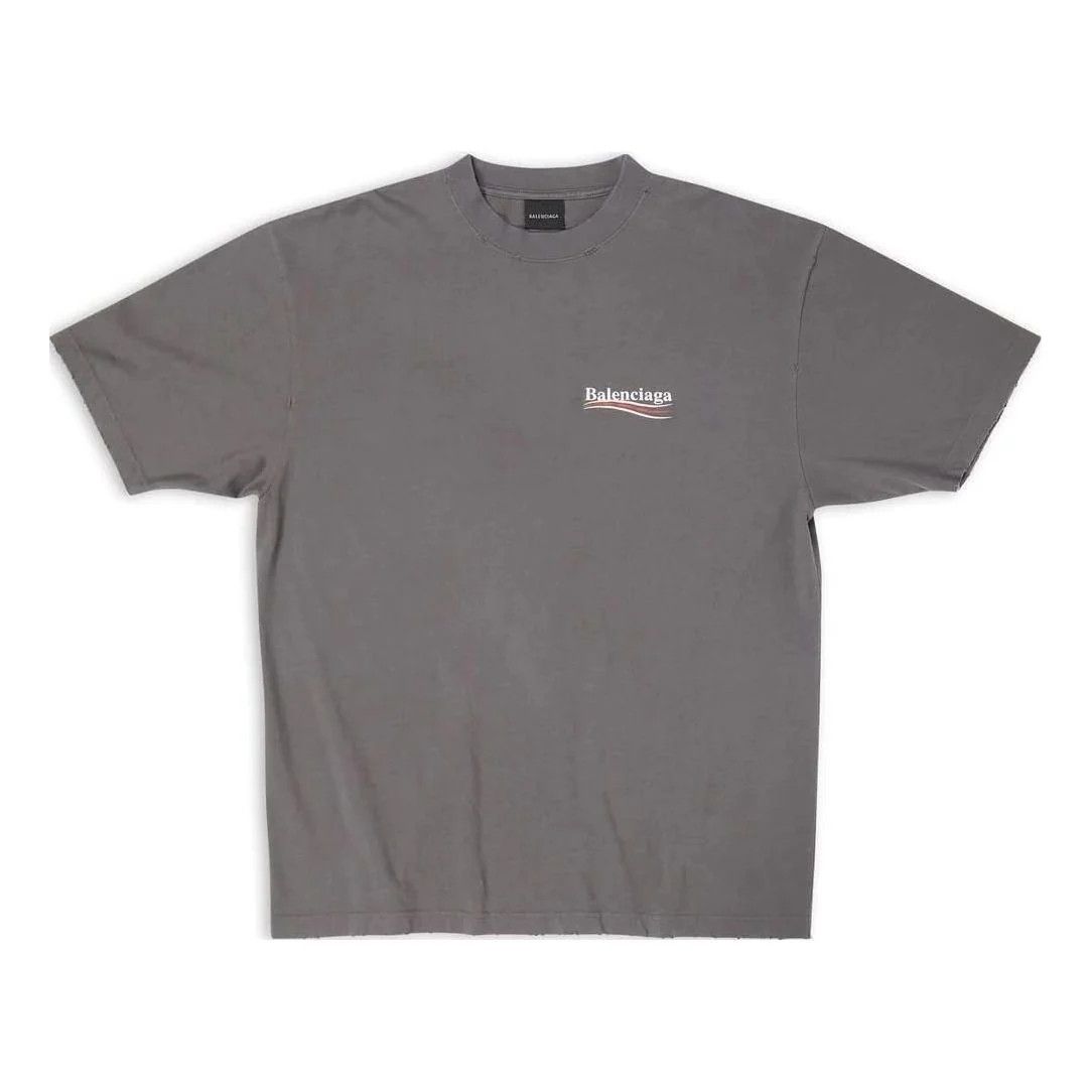 Balenciaga o1la1rc1a0226 Political Campaign T-Shirt Large Fit In Grey Size US XS / EU 42 / 0 - 1 Thumbnail
