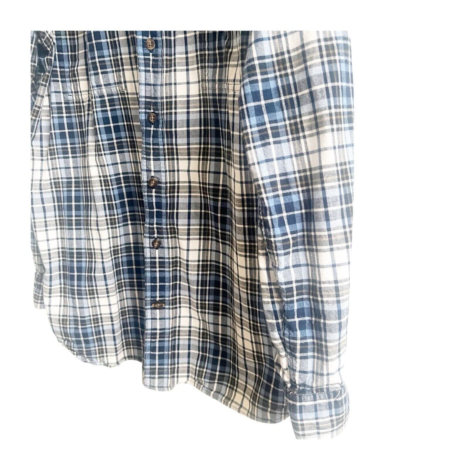 Carhartt Carthartt Men’s Plaid Flannel Size XL Blue Black White Size XL / US 12-14 / IT 48-50 - 8 Thumbnail