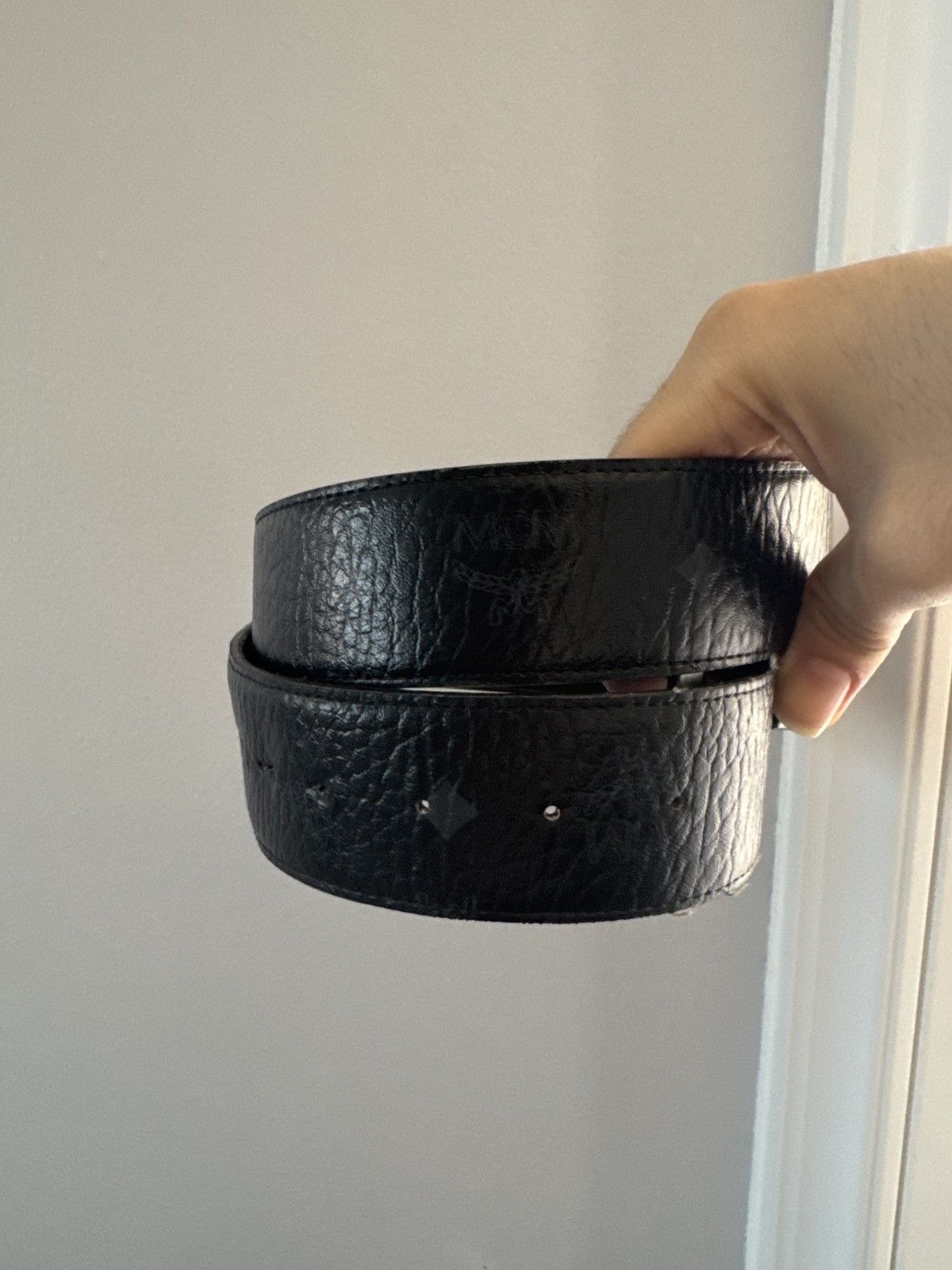 MCM MCM Belt Black Size 32 - 4 Thumbnail