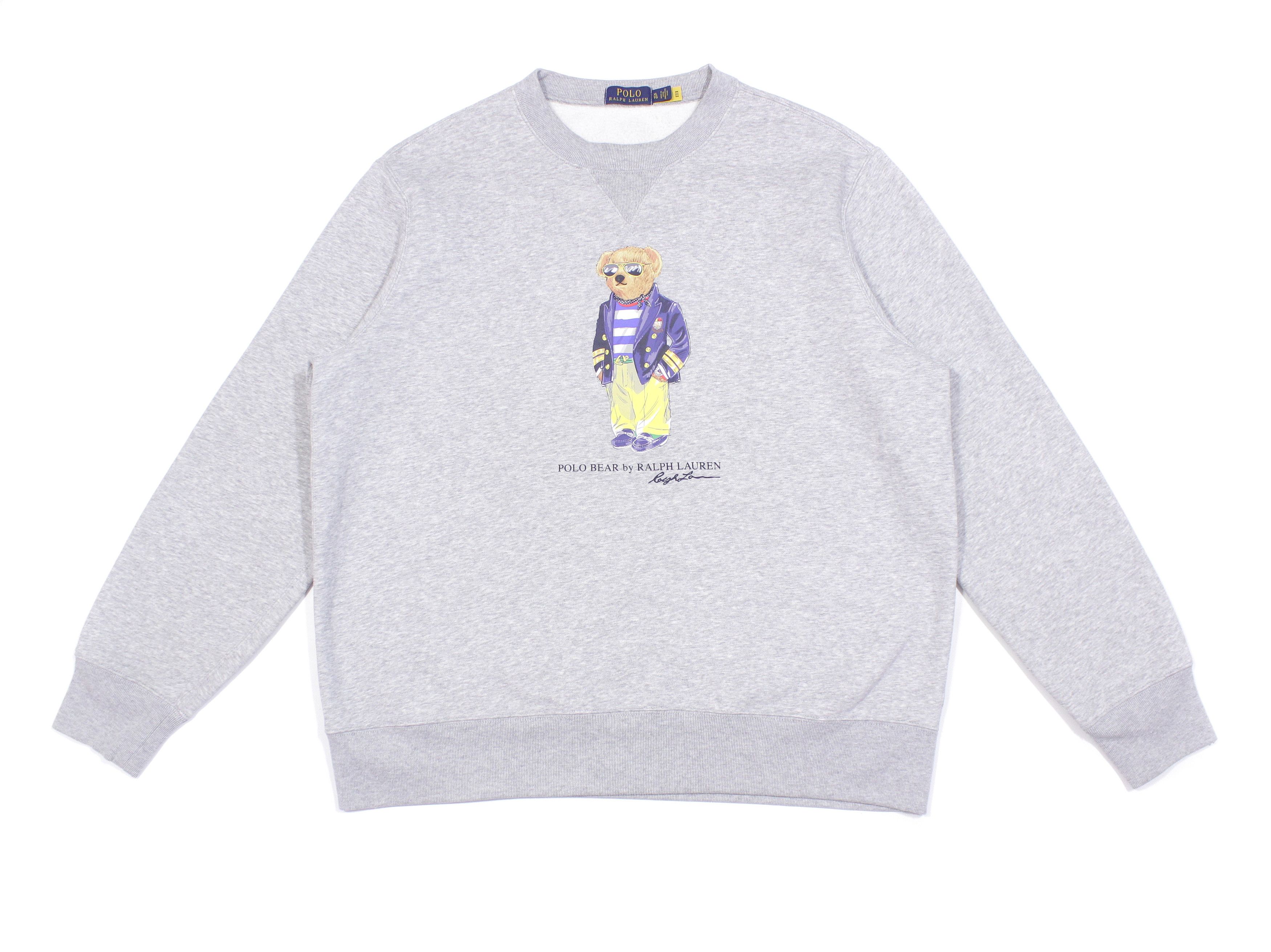Polo Ralph Lauren Polo Bear Big Logo Melange Sweatshirt Size US XL / EU 56 / 4 - 1 Thumbnail