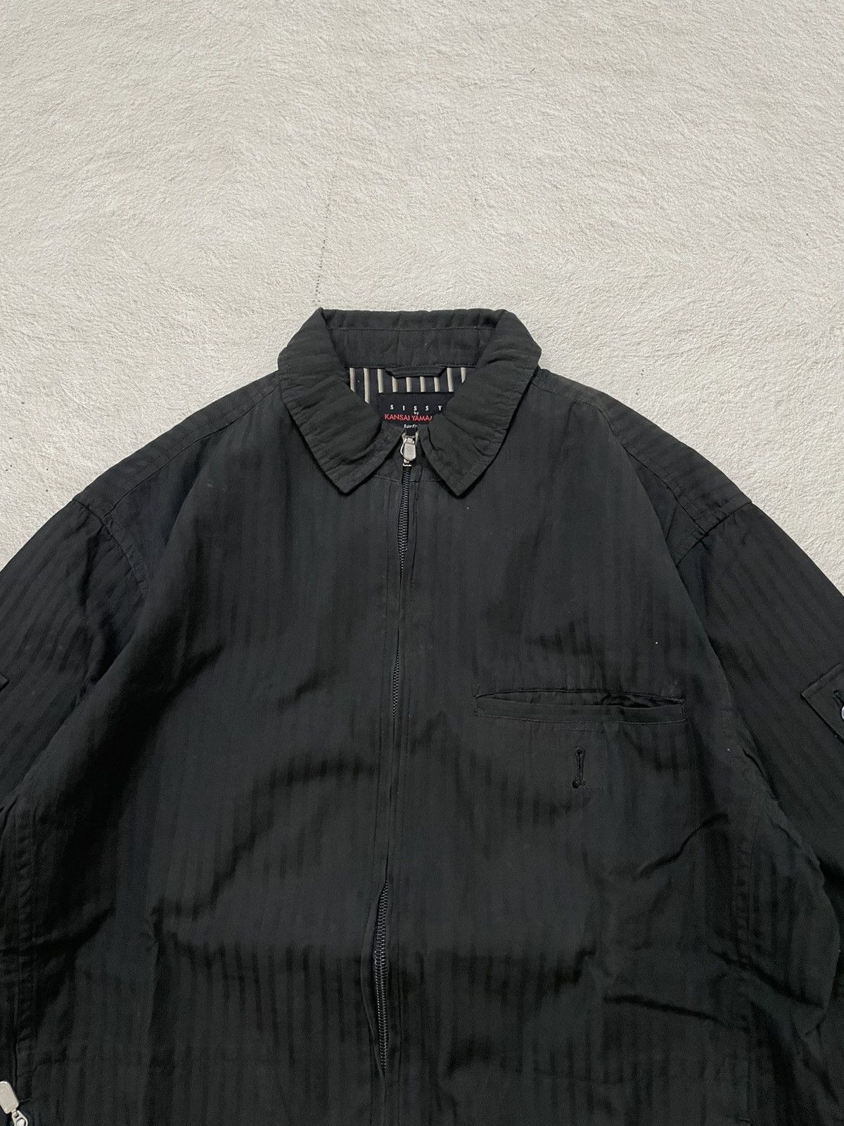 14th Addiction 2000s S’Yte Yohji Yamamoto Striped Lining Jacket If6was9 Y2K Size US L / EU 52-54 / 3 - 3 Thumbnail
