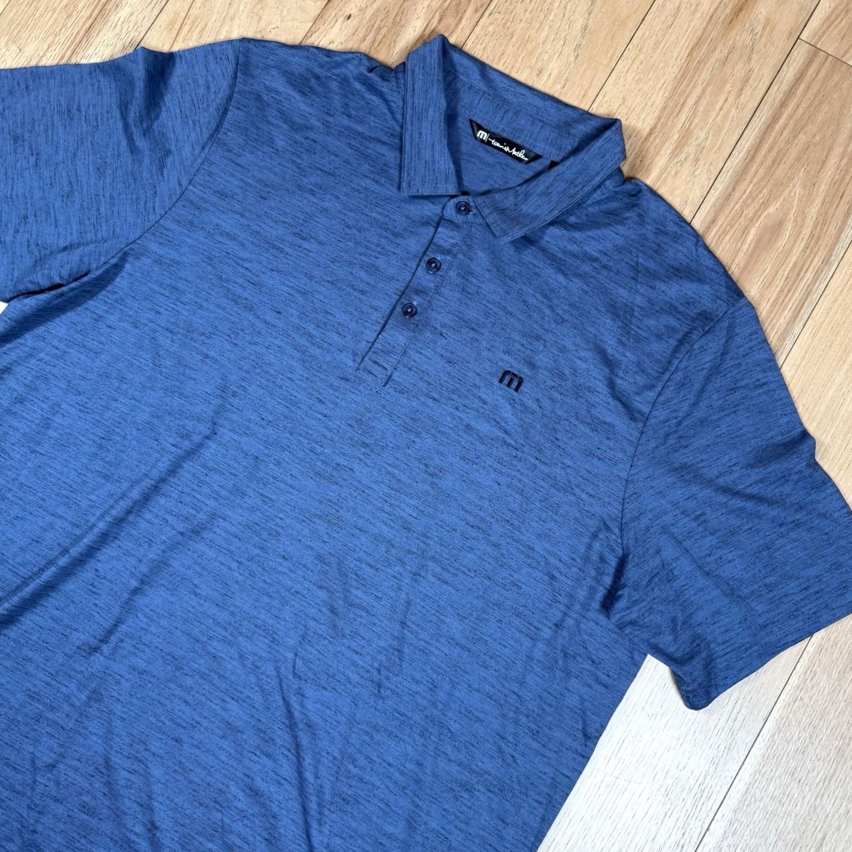 TravisMathew Travis Mathew Polo Shirt Mens 2XL Black Golf Performance Athletic ShirtMens Polo 2XL Black Mens Size US XXL / EU 58 / 5 - 2 Thumbnail