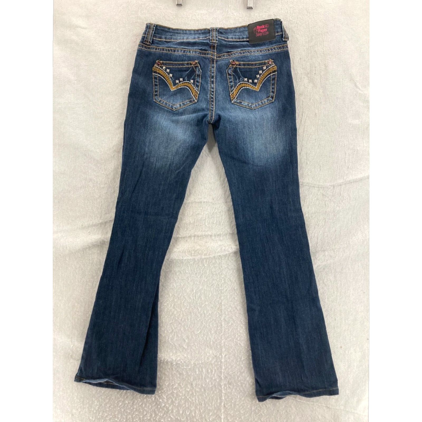 Denime Rock Sexy Jeans Womens Low Rise Boot Cut Size 28" / US 6 / IT 42 - 7 Thumbnail