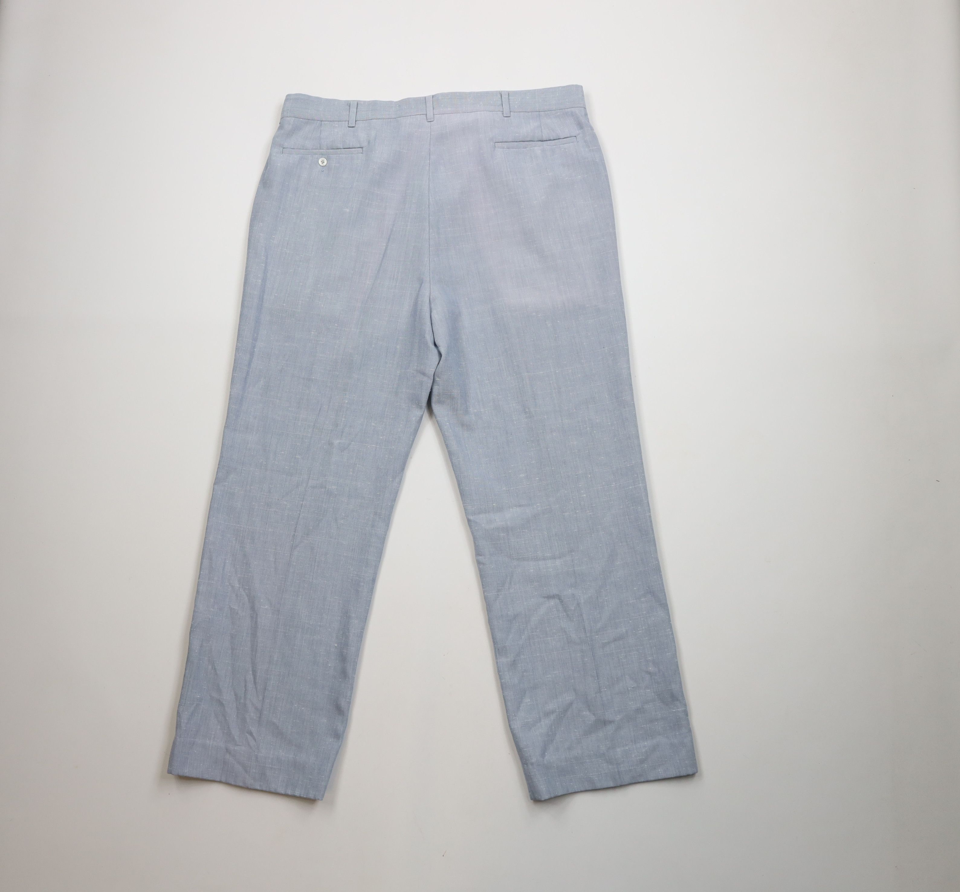 Vintage Vintage 70s Streetwear Chambray Wide Leg Chino Pants USA Size US 36 / EU 52 - 10 Thumbnail