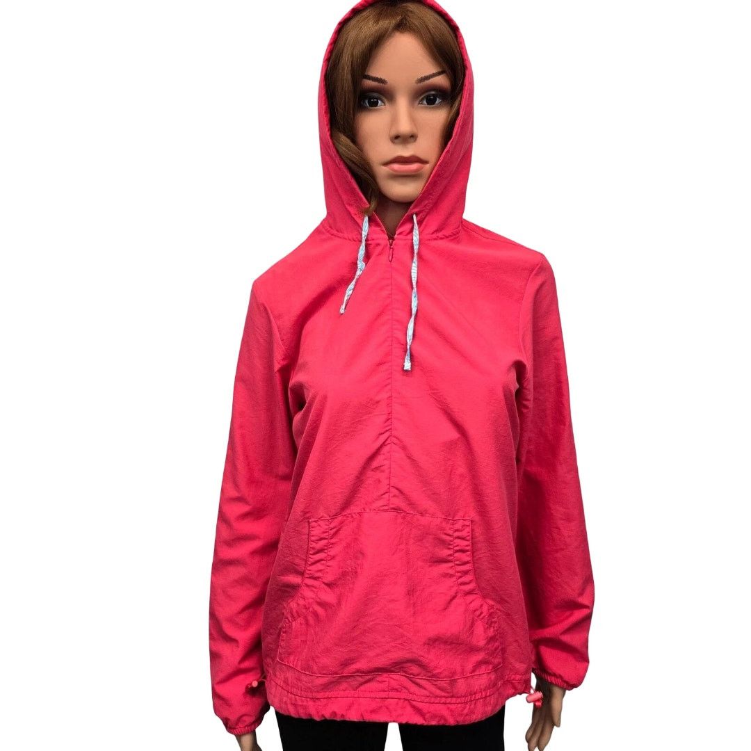 L.L. Bean LL Bean Hooded Windbreaker 1/4 Zip Popover Jacket Size S / US 4 / IT 40 - 2 Thumbnail