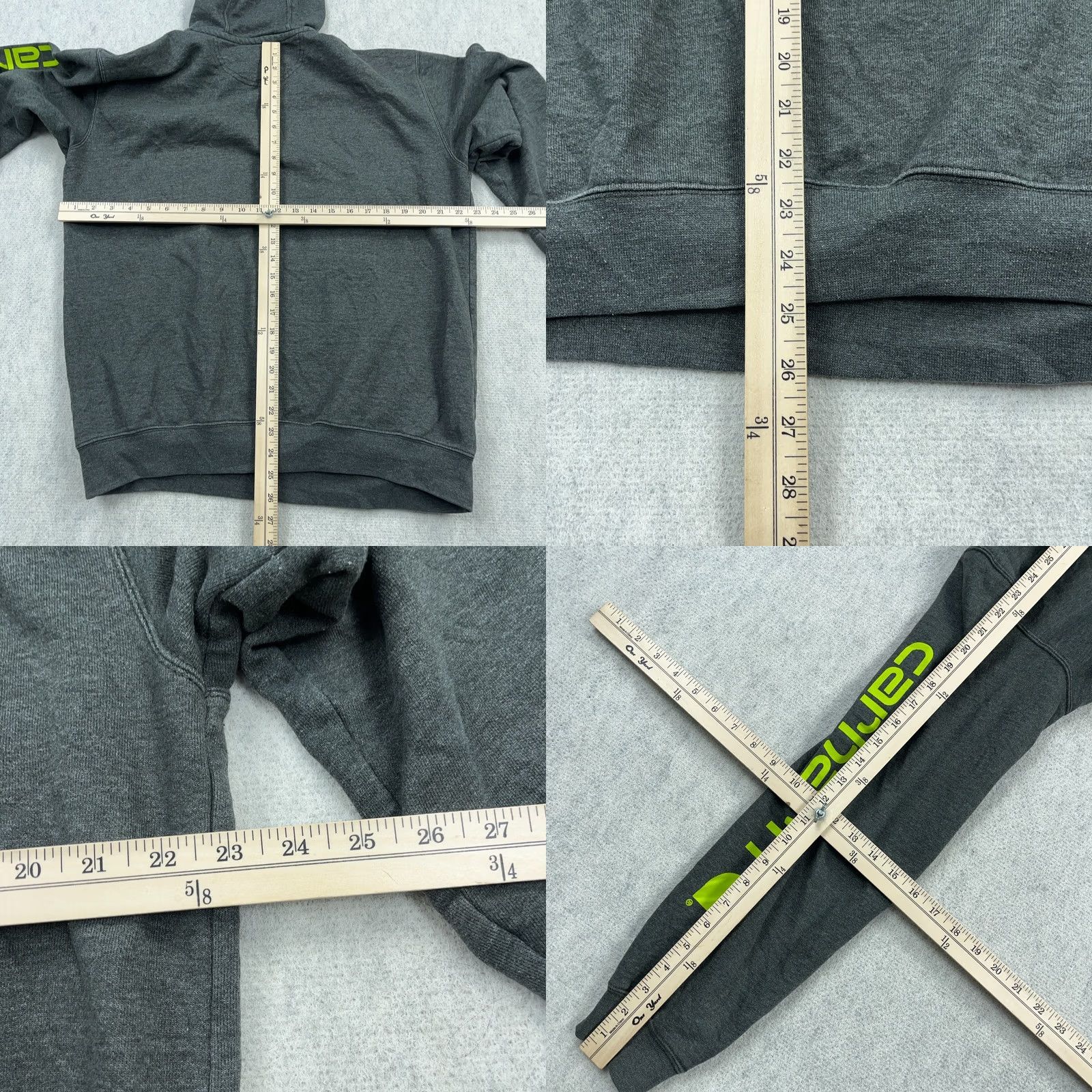 Carhartt Carhartt Hoodie Men M Gray Green Sweatshirt Sleeve Spell Out Original Fit Size US M / EU 48-50 / 2 - 8 Thumbnail