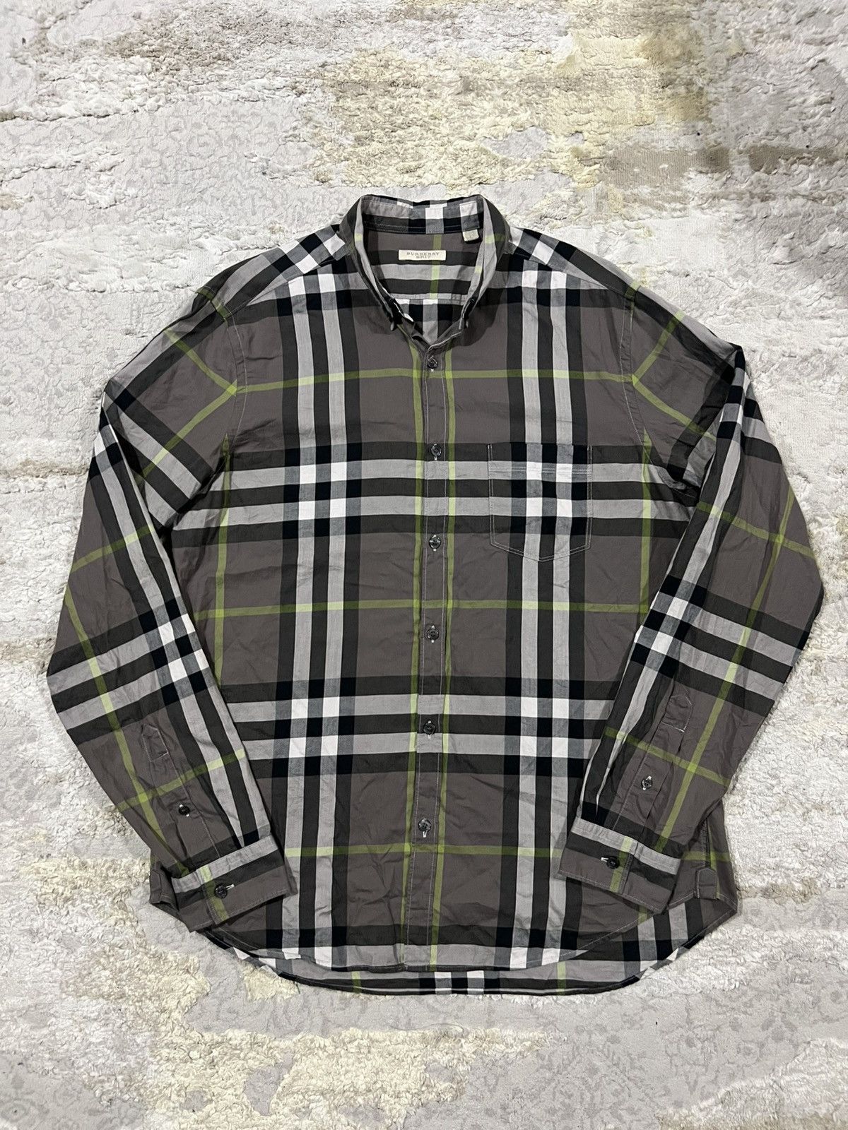 Burberry AUTHENTIC Burberry Brit Somerton Nova Checkered Oxford Shirt Size US L / EU 52-54 / 3 - 1 Thumbnail