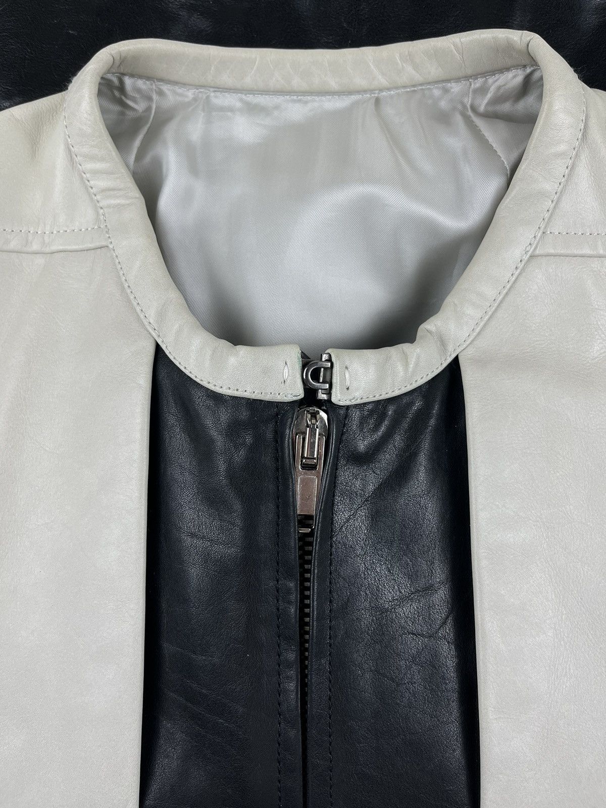 Rick Owens SS12 Rick Owens Naska Paneled Moto Bomber Leather Jacket Size US M / EU 48-50 / 2 - 3 Thumbnail
