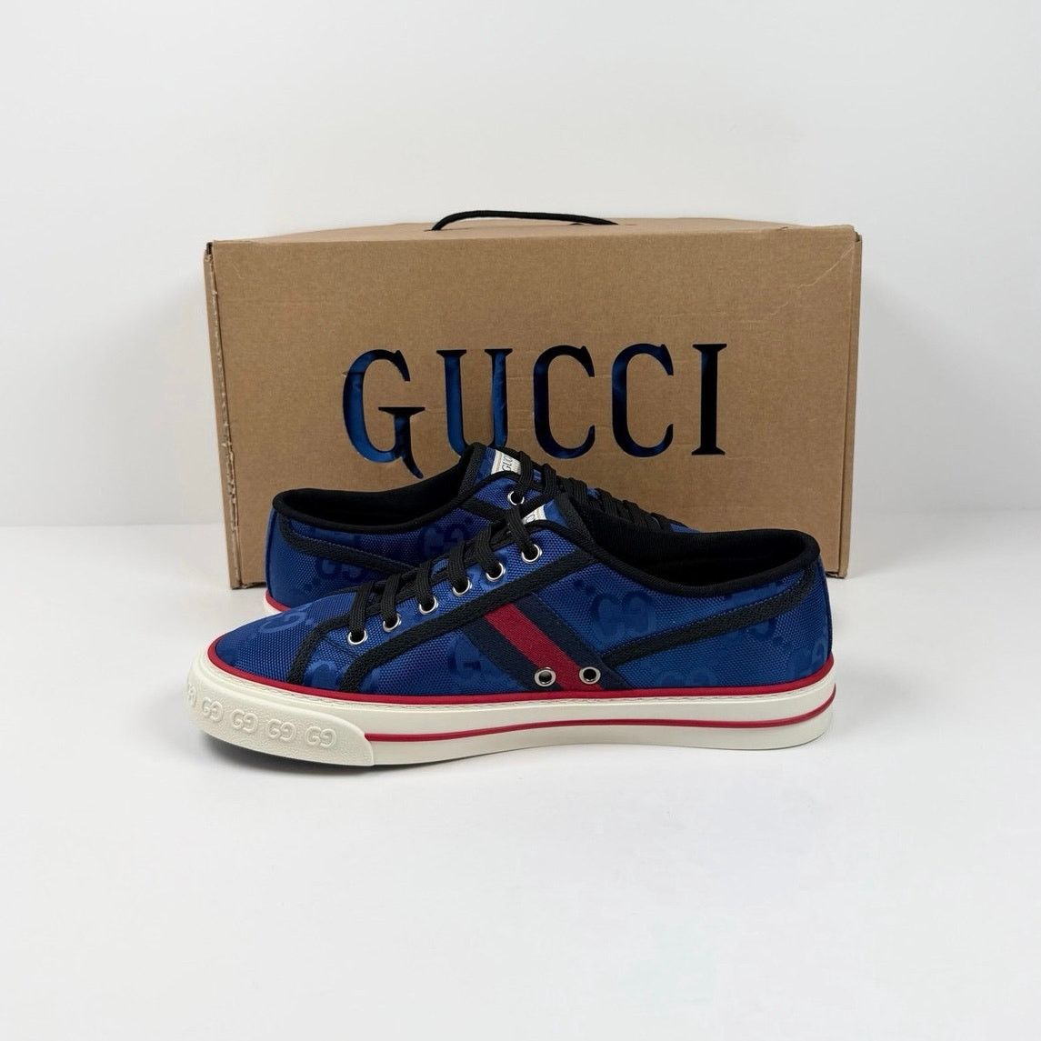 Gucci Size 8US - Gucci 1977 Blue Low Top Sneakers NEW Size US 8 / EU 41 - 5 Thumbnail