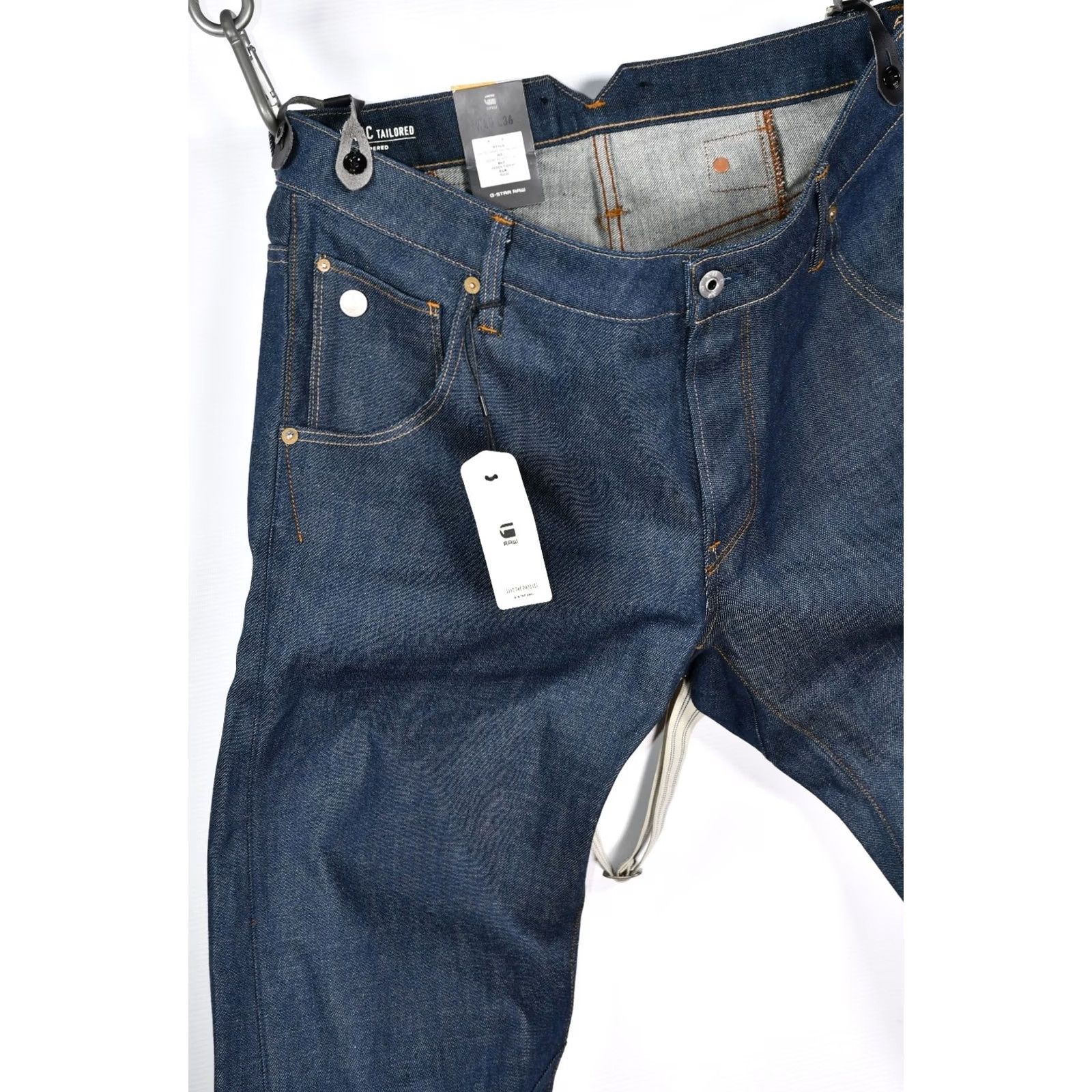 G-Star G-Star Arc 3D Tapered Tailored Braces Jeans VERDE Mens Denim W35/L36 Size US 35 - 4 Thumbnail