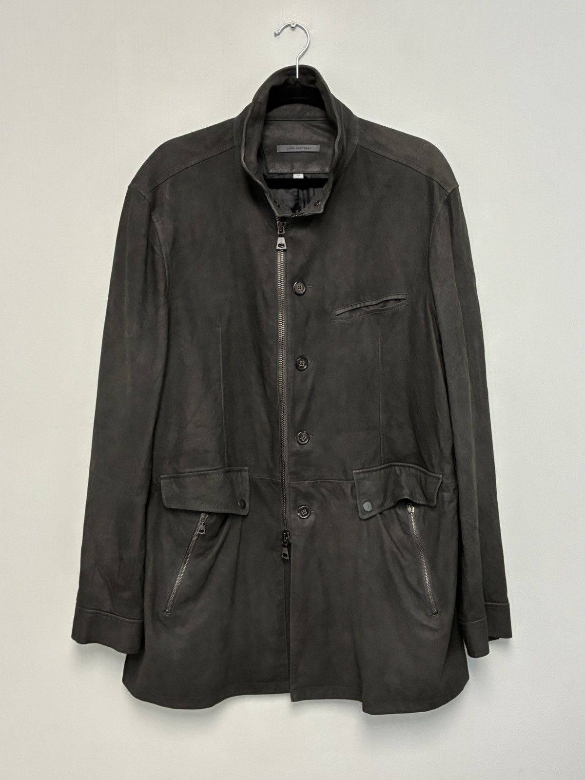 John Varvatos Garment Washed Suede Jacket EU 54 USA 44 Size US L / EU 52-54 / 3 - 9 Thumbnail