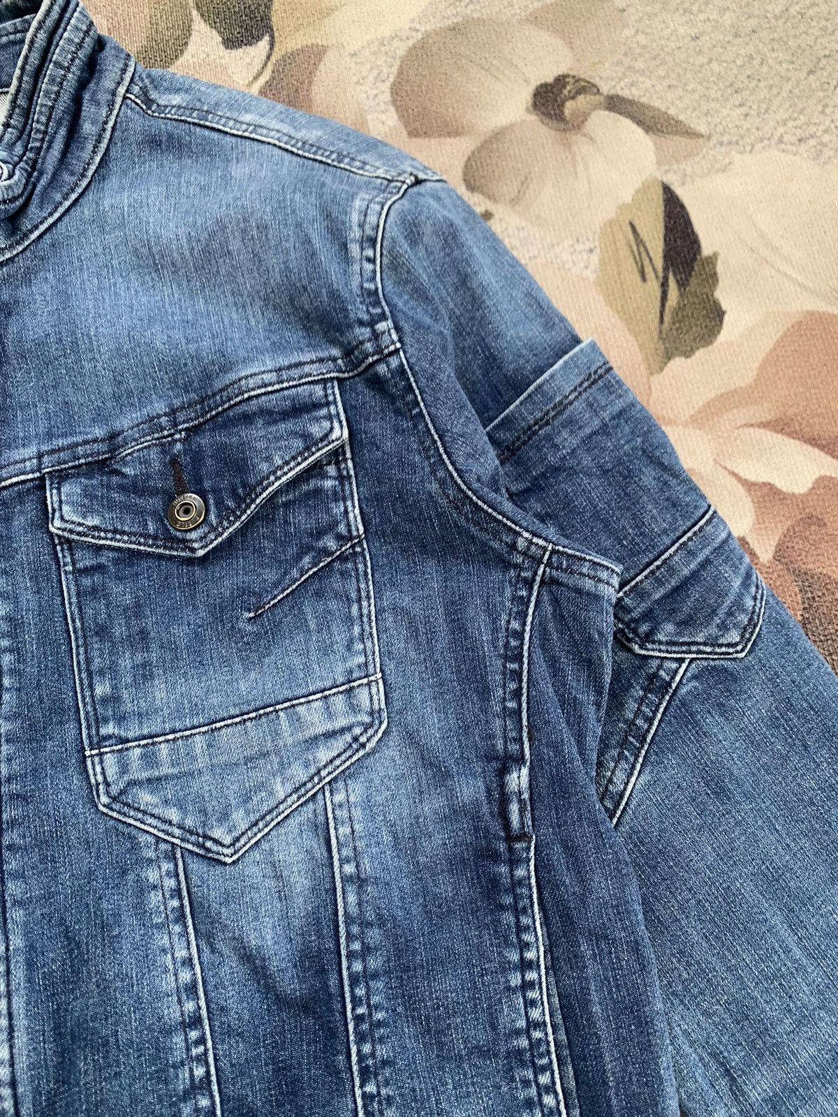 Japanese Brand Burtle Workwear Jacket Denim Like Size US L / EU 52-54 / 3 - 7 Thumbnail