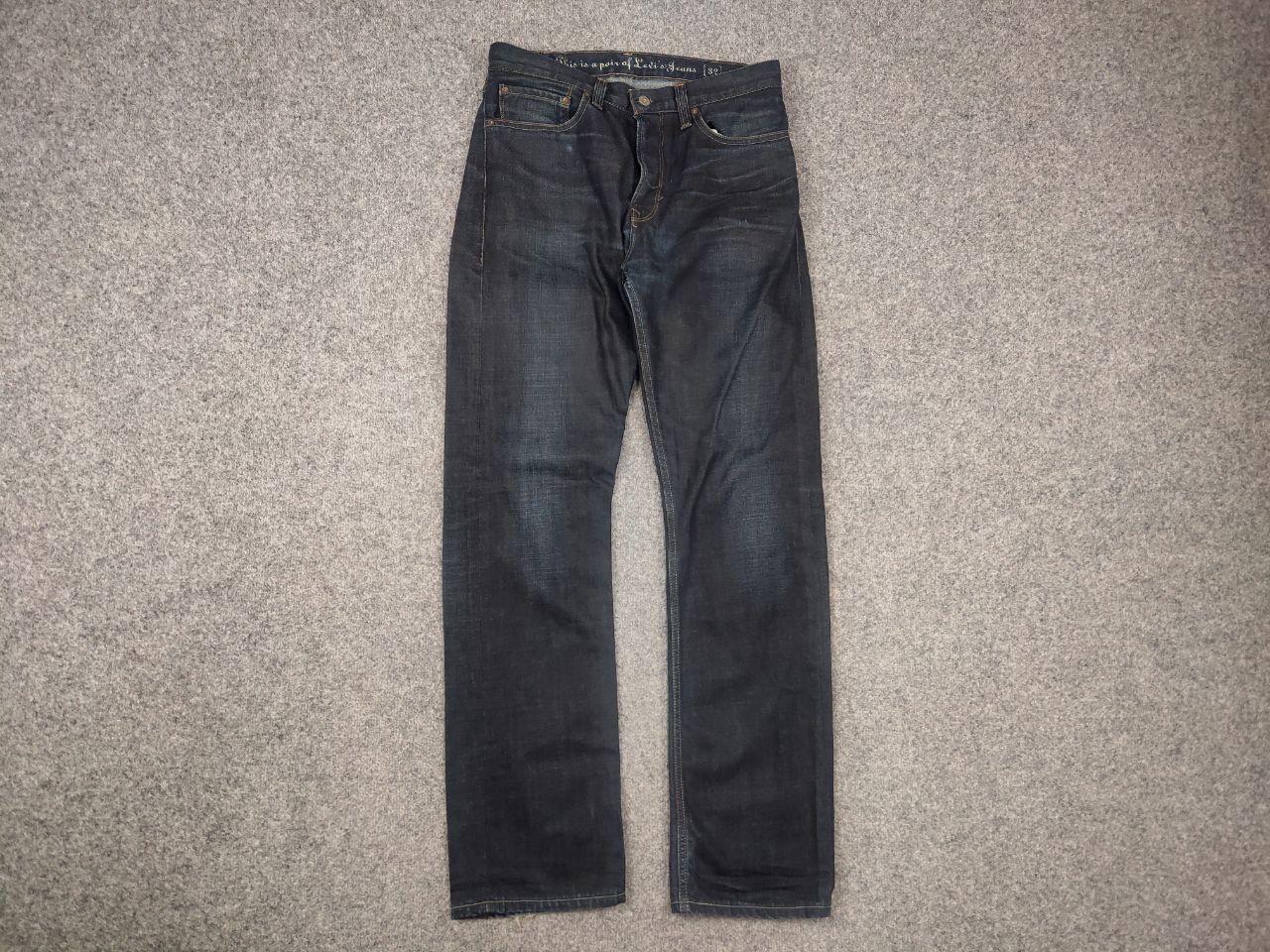 Levi's Vintage Levis Dark Waxed Denim Jeans if six was nine style Size US 32 / EU 48 - 2 Thumbnail