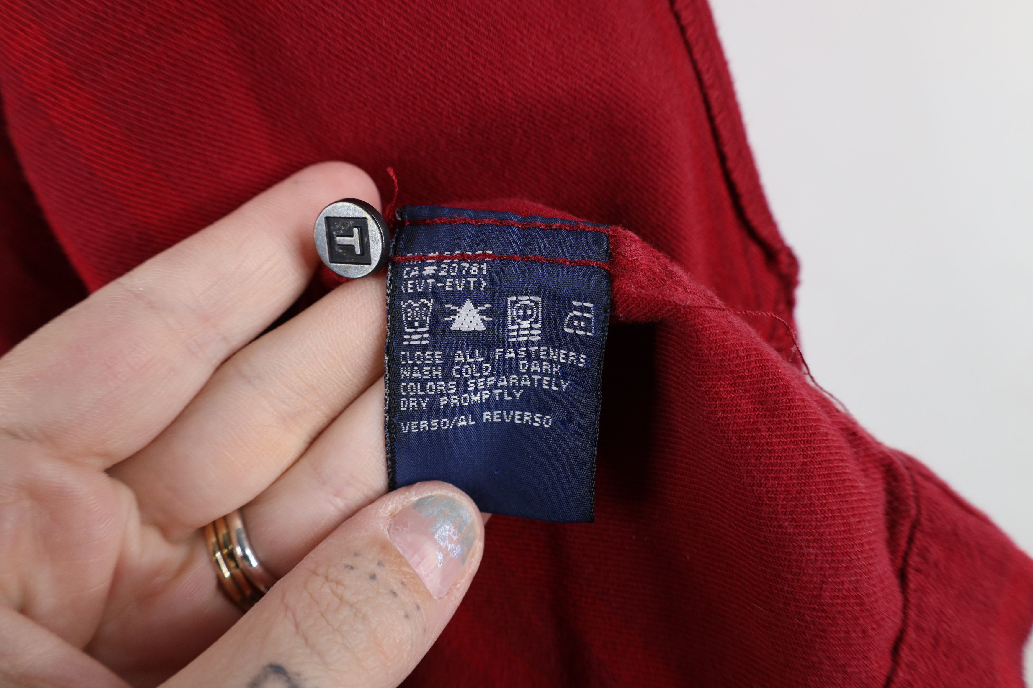 Tommy Hilfiger × Vintage Vintage 90s Tommy Hilfiger Out Flannel Full Zip Shirt Jacket Size US L / EU 52-54 / 3 - 13 Thumbnail