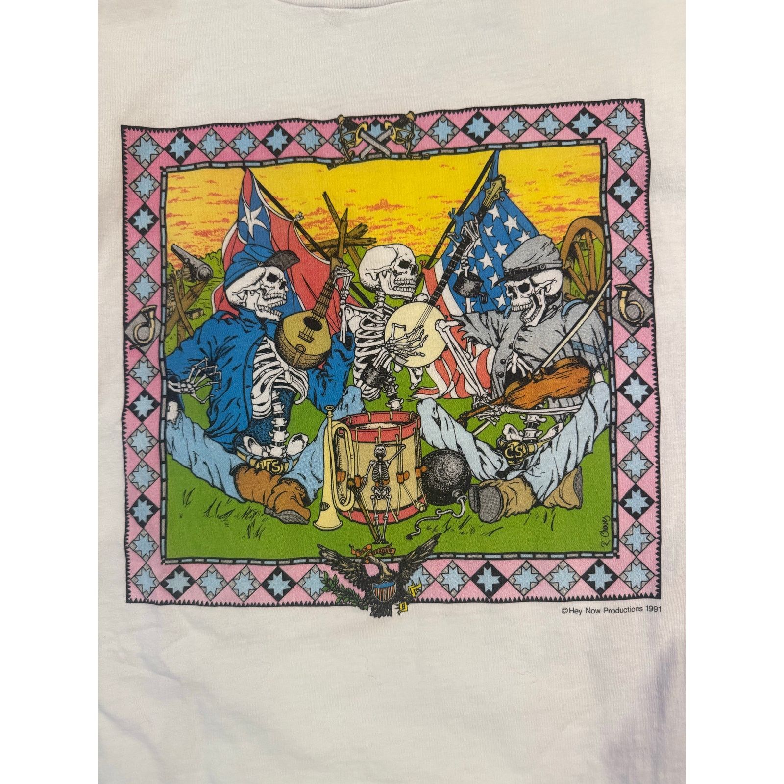 Hanes Super rare boneheadz Grateful Dead confederate design Size US XL / EU 56 / 4 - 2 Thumbnail