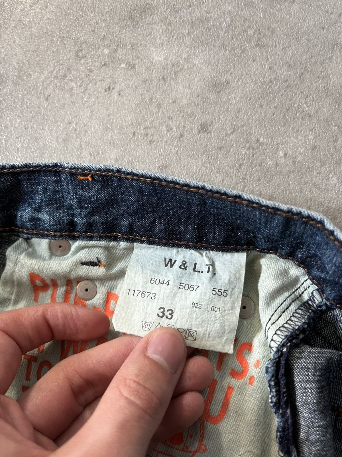 Walter Van Beirendonck Vintage Walter Van Beirendonck scratch flared navy jeans Size US 33 - 16 Thumbnail