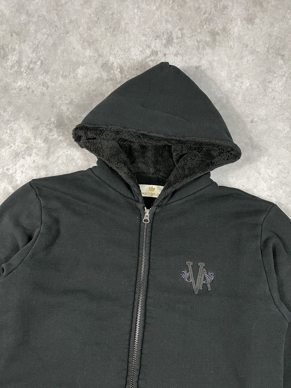 If Six Was Nine 2000s Vanquish Gold Japan Pullover Distressed Zip Up Hoodie Size US M / EU 48-50 / 2 - 3 Thumbnail