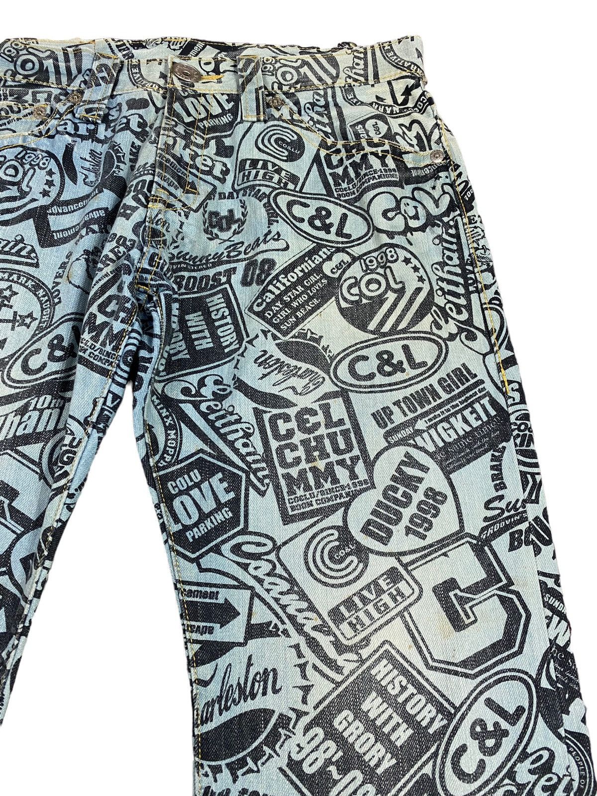 Japanese Brand Japanese brand X co lu co&lu overprint jeans Size US 34 / EU 50 - 10 Thumbnail