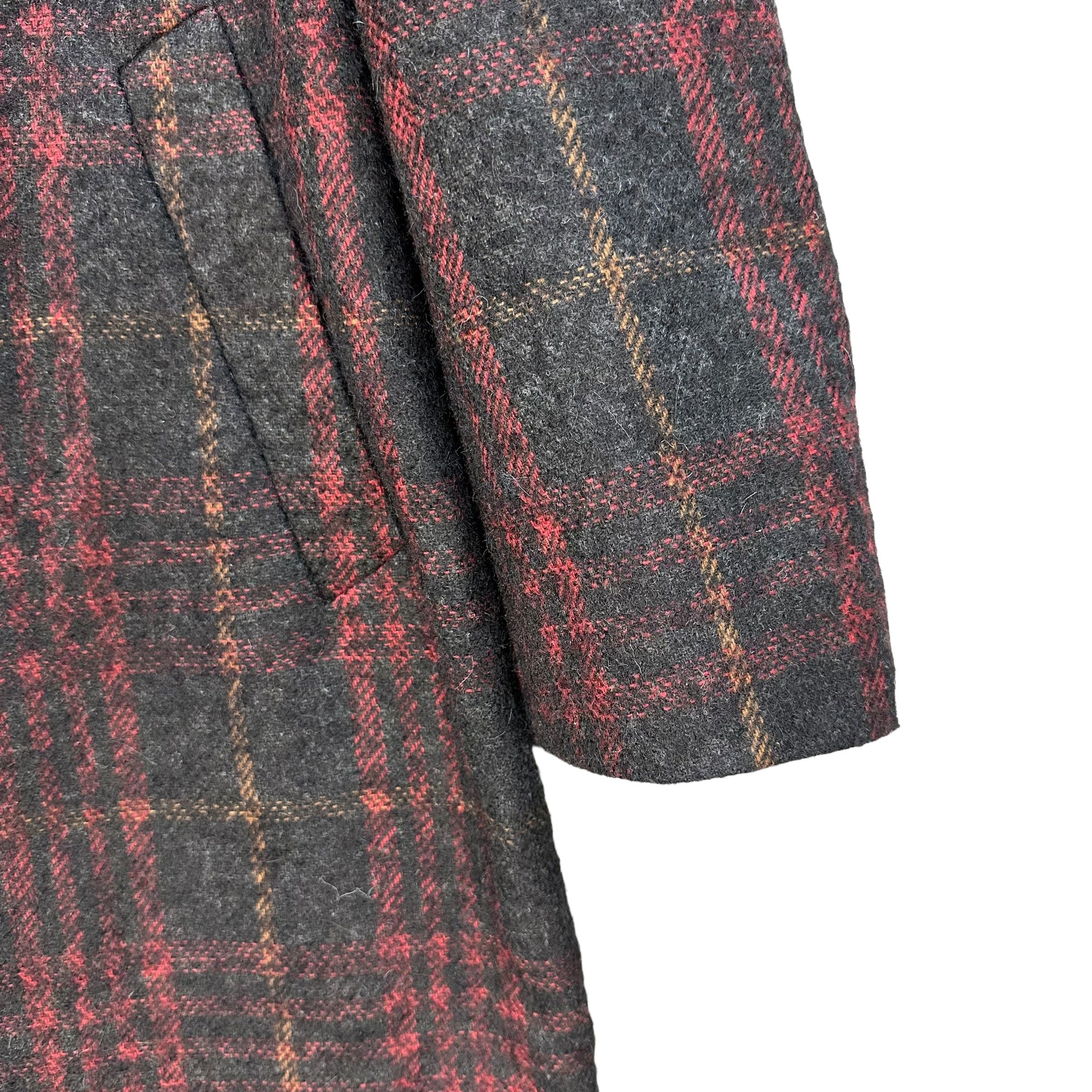 Paul Smith PAUL SMITH Tartan Checked Wool Long Coat #A49-1143 Size US L / EU 52-54 / 3 - 5 Thumbnail