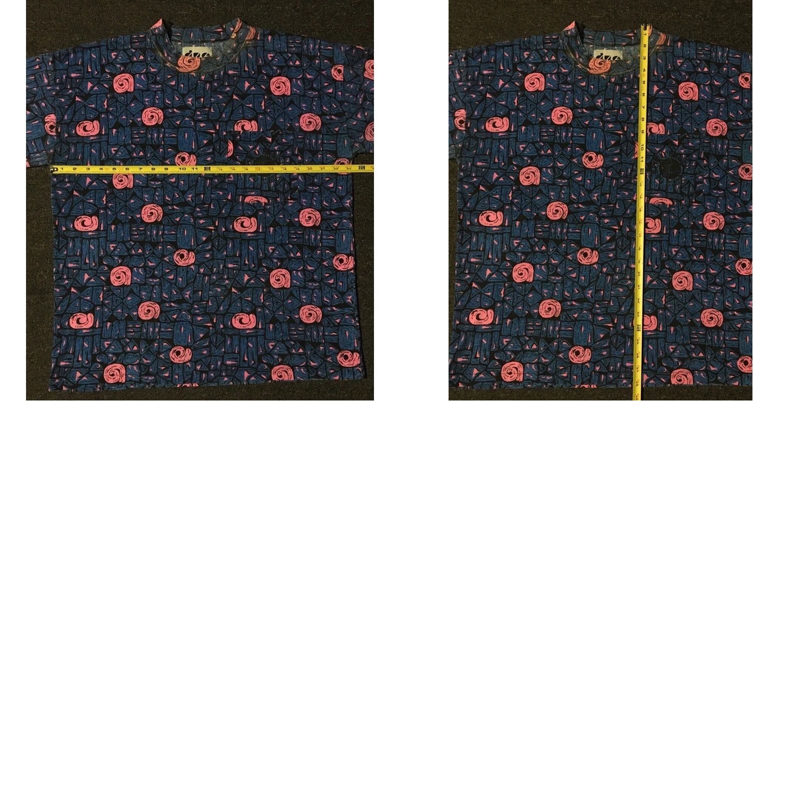 Vintage VINTAGE All Over Print T-Shirt Shirt Beach Blue 90s Grunge Vaporwave Surf Skate L Mens Size US L / EU 52-54 / 3 - 8 Thumbnail