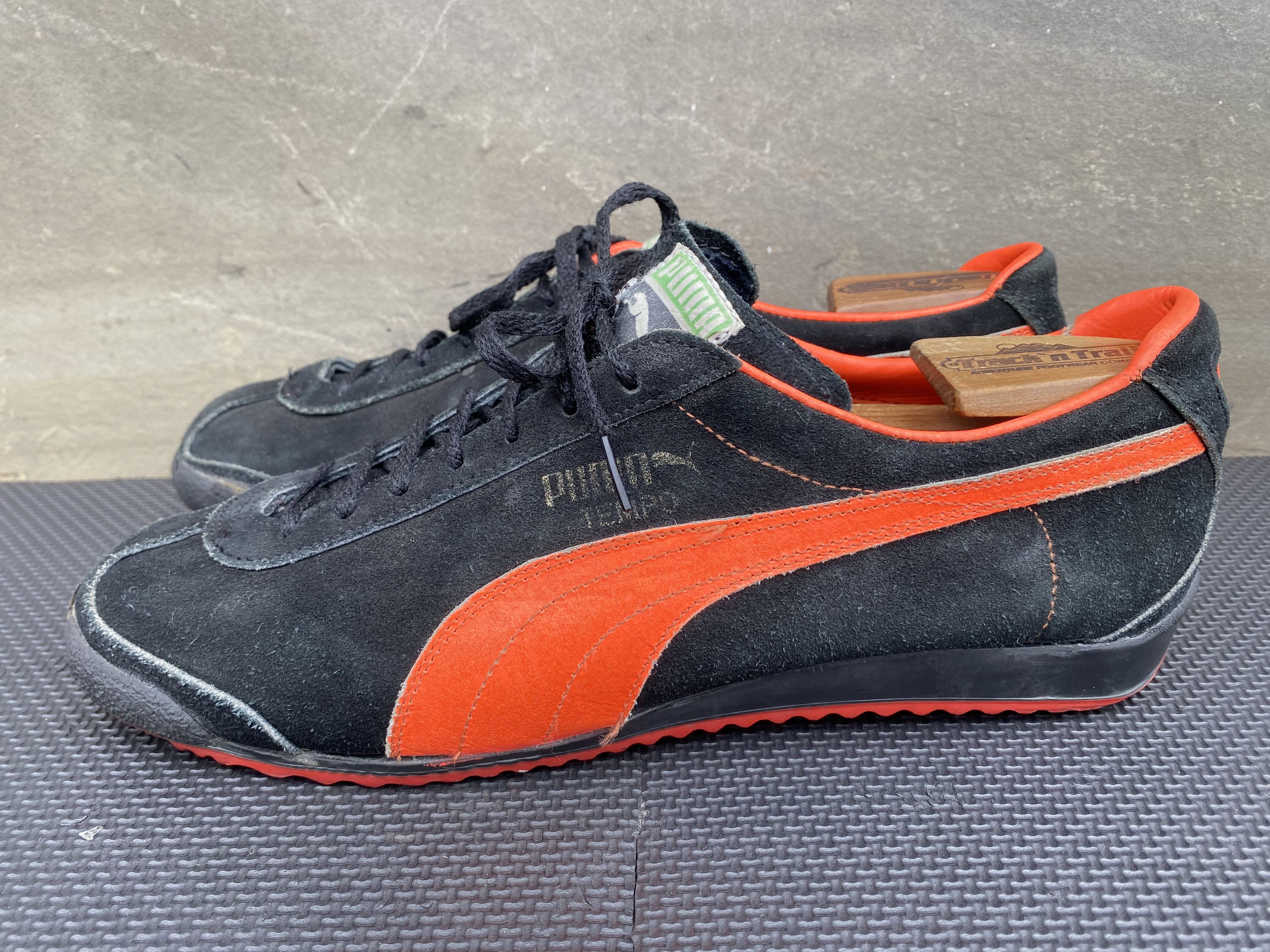 Puma × Vintage Puma RareTempo Suede BlackTrainers West Germany Vintage Size US 10 / EU 43 - 10 Thumbnail