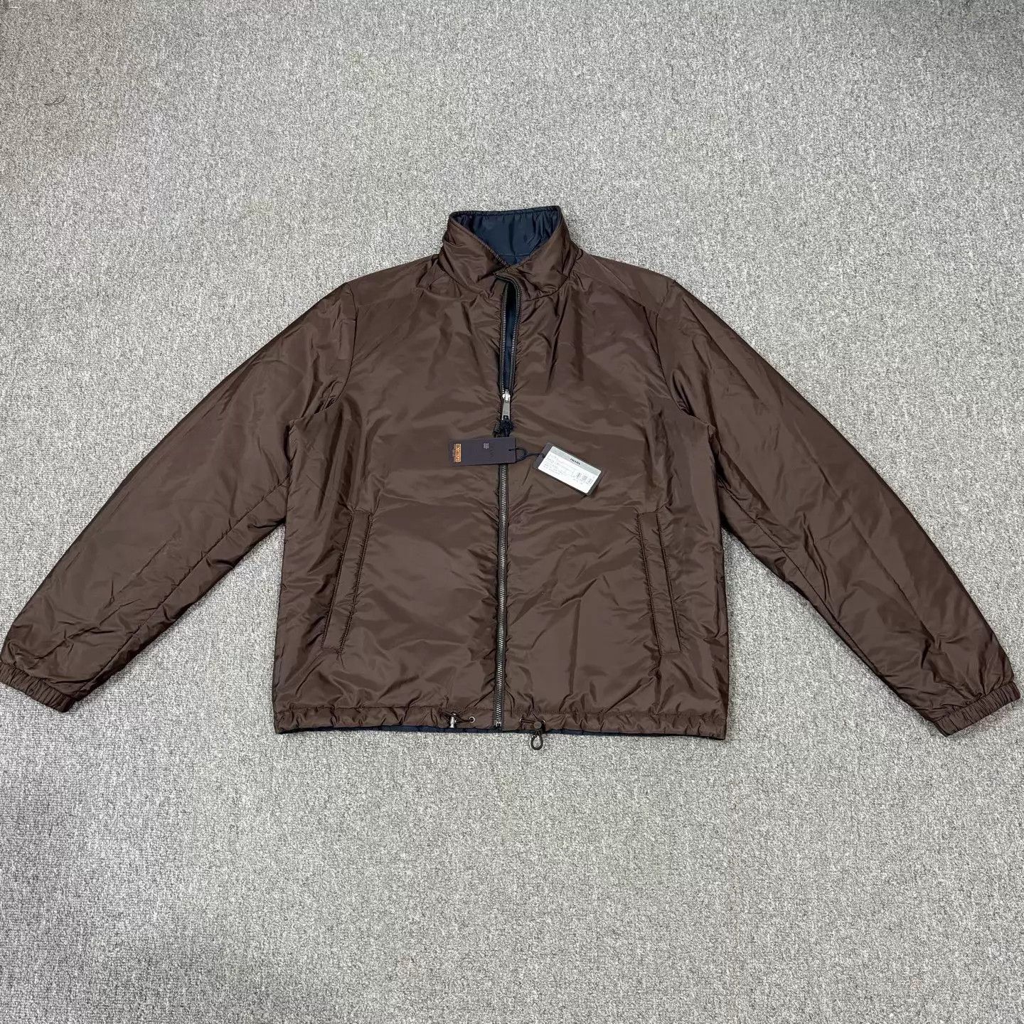 Prada Prada Reversible Hooded Jacket Logo Hem NWT 54 Size US L / EU 52-54 / 3 - 3 Thumbnail