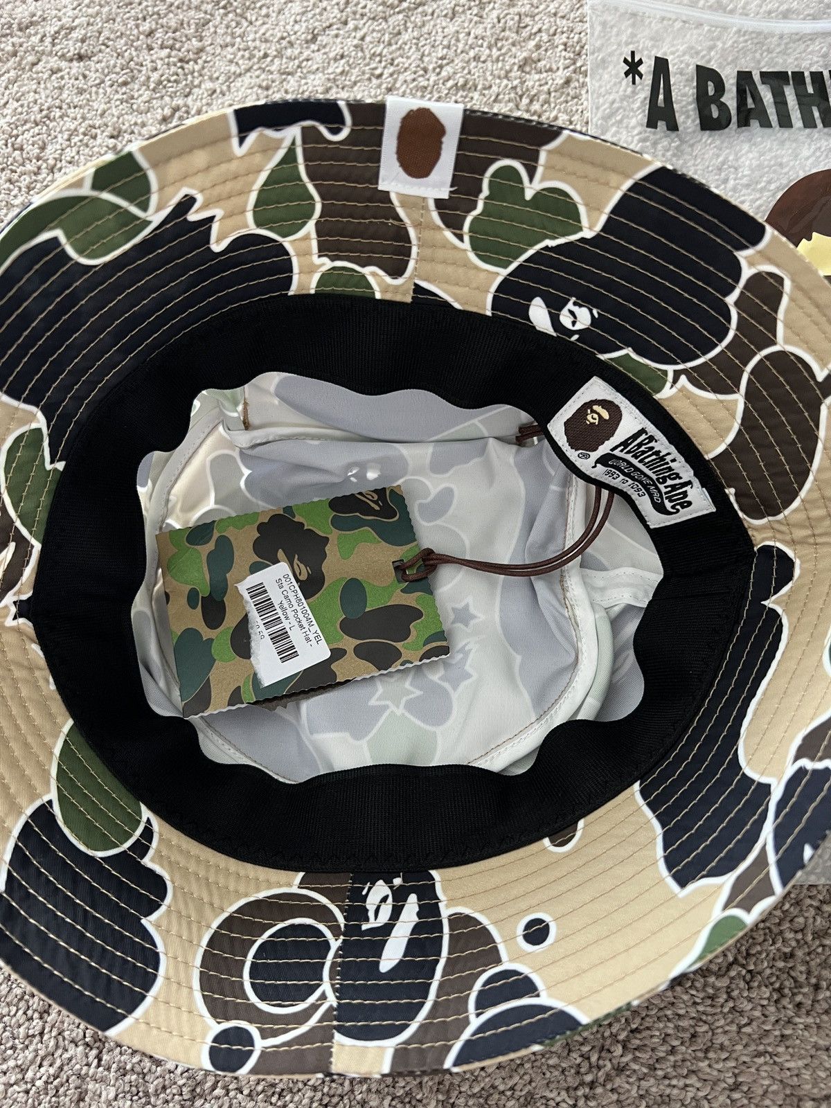 Bape Brand new A bathing ape Bape sta camo pocket hat large Size ONE SIZE - 6 Thumbnail