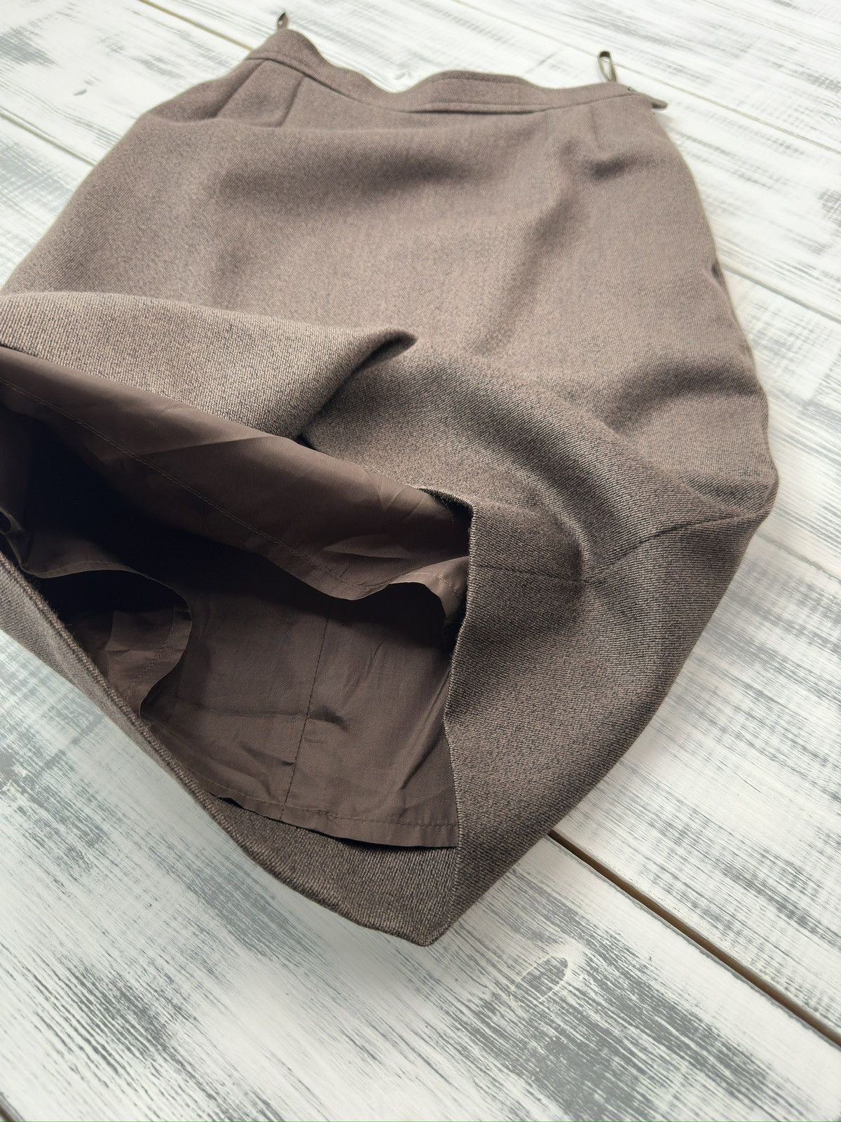 Saint Laurent Paris 80s SAINT LAURENT Rive Gauche by Tom Ford Wool Pencil Skirt Size 27" / US 4 / IT 40 - 11 Thumbnail