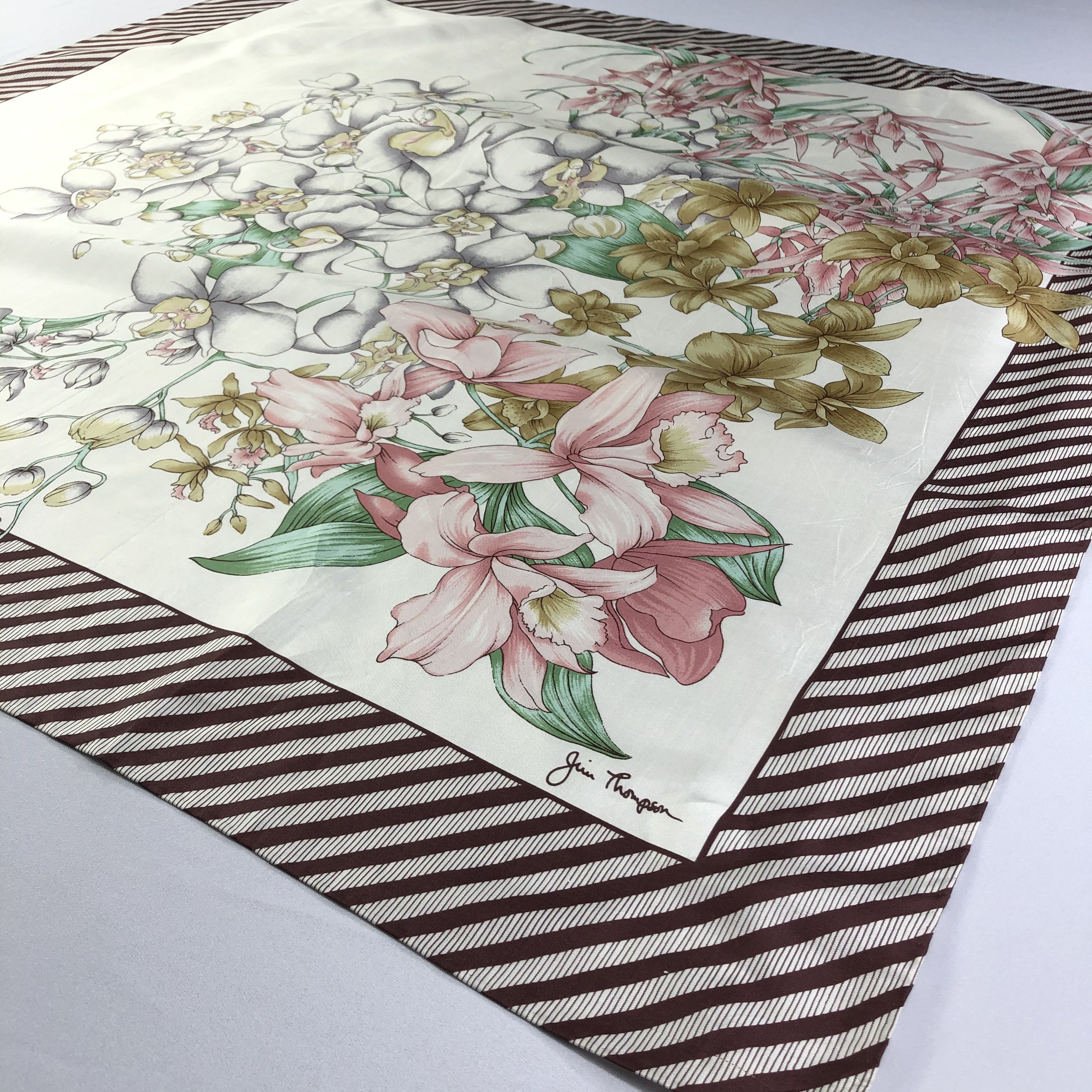 Jim Thompson Vintage Jim Thompson Silk Scarf Size ONE SIZE - 3 Thumbnail