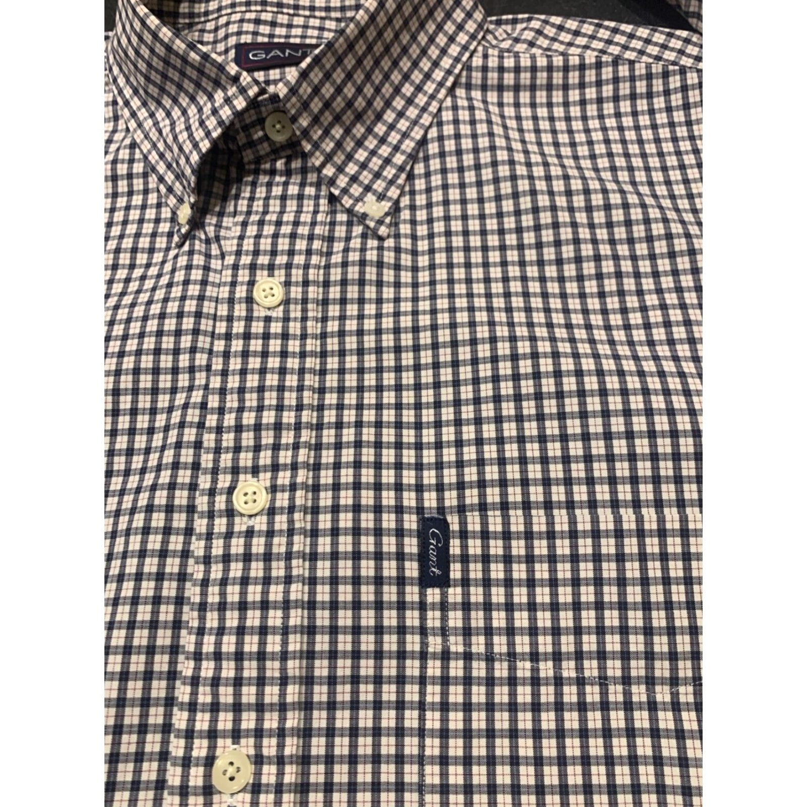 Gant VINTAGE GANT Men’s Shirt Long Sleeve Collared Button-Up Casual 90s Plaid Cotton Large Size US L / EU 52-54 / 3 - 4 Thumbnail