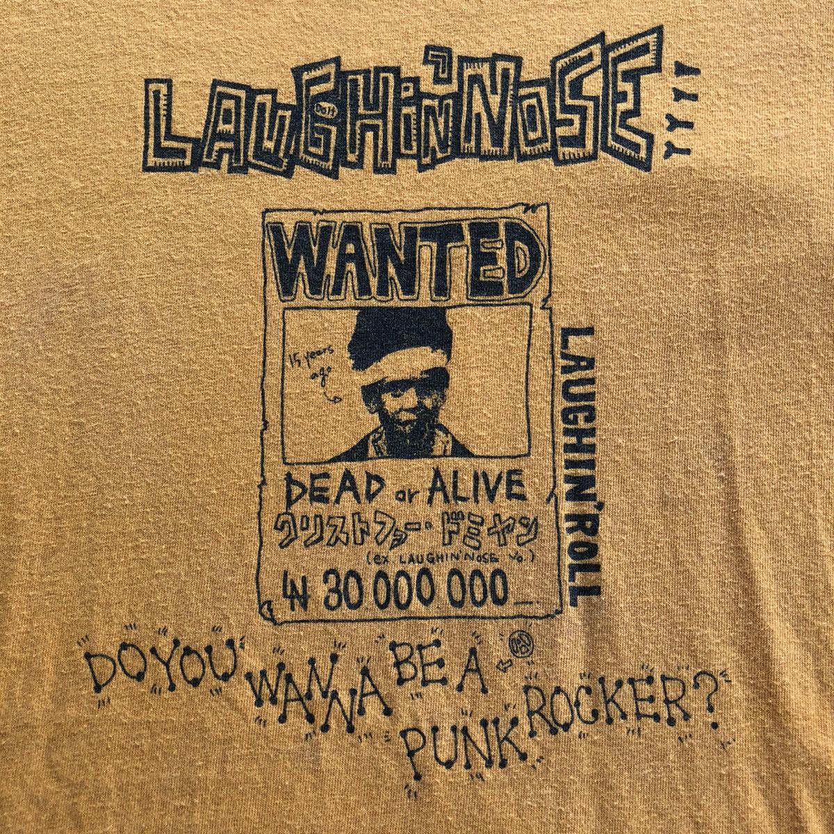 Band Tees × Vintage Vtg Laughin Nose Japanese Punk Band Tshirt Size US L / EU 52-54 / 3 - 4 Thumbnail