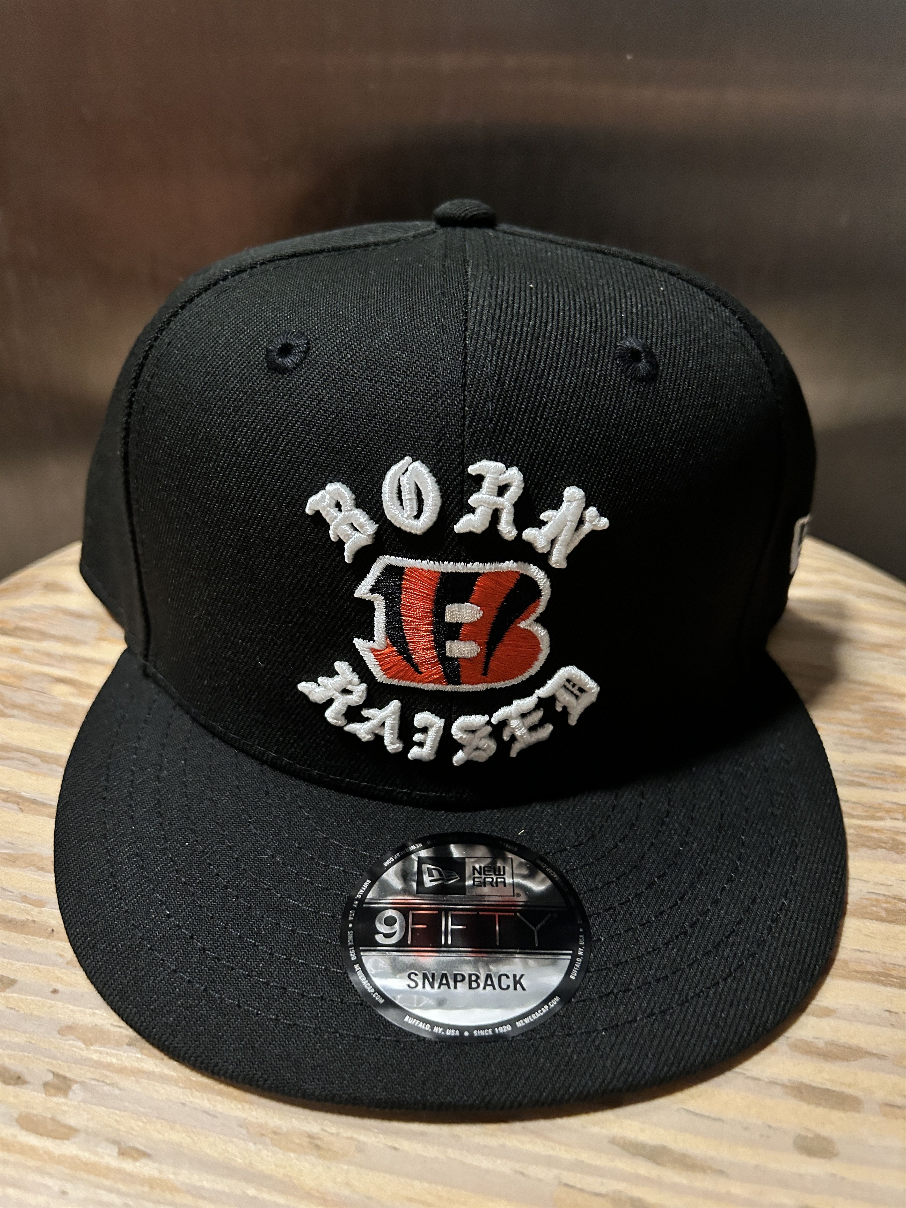 NFL BORN X RAISED + BENGALS SNAPBACK ROCKER HAT: BLACK BLACK | Grailed