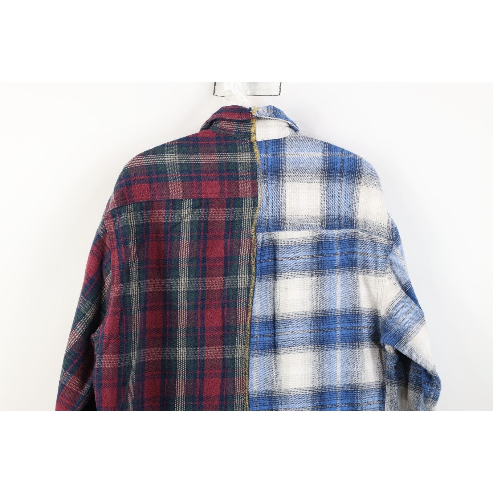 Vintage Vintage 90s Y2K Streetwear Custom Made Flannel Shirt Dress Size L / US 10 / IT 46 - 14 Thumbnail