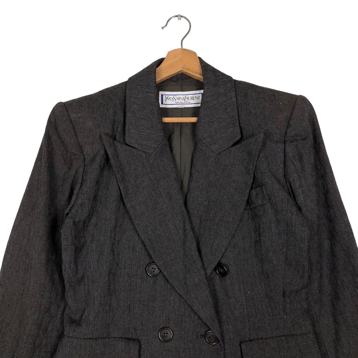 Yves Saint Laurent 🔥Vintage Double Breast Yves Saint Laurent Diffusion Femmes Size S / US 4 / IT 40 - 3 Thumbnail