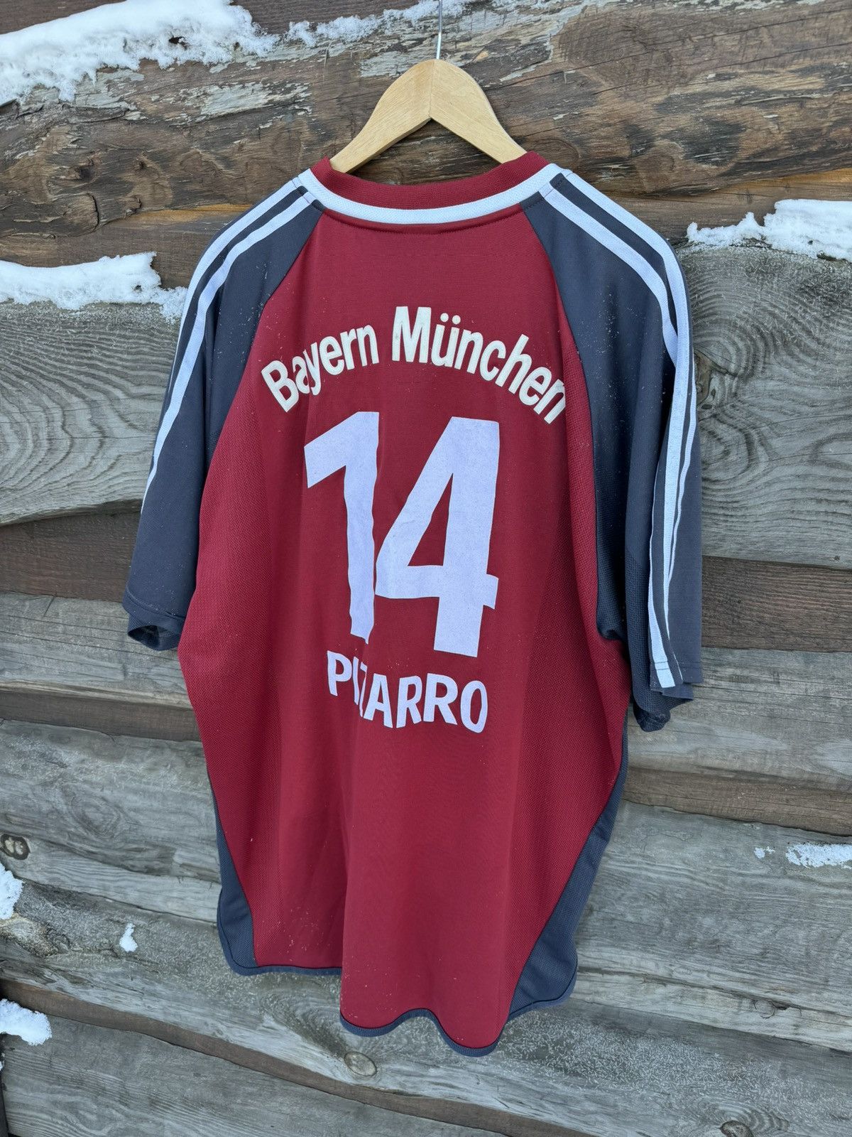 Adidas × Vintage 2001 Adidas Bayern Munich #14 Pizarro opel vintage jersey Size US XXL / EU 58 / 5 - 10 Thumbnail