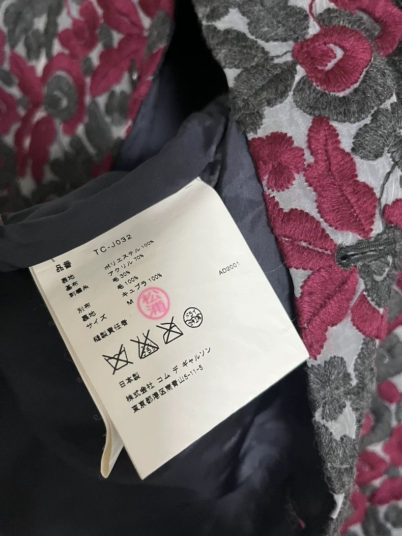 Comme des Garcons Comme Des Garcons Embroidered flower coat Size M / US 6-8 / IT 42-44 - 5 Thumbnail