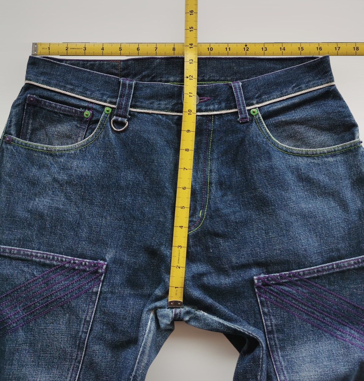 If Six Was Nine × Japanese Brand × Jean Xanthous Selvedge Jeans Size US 33 - 18 Thumbnail
