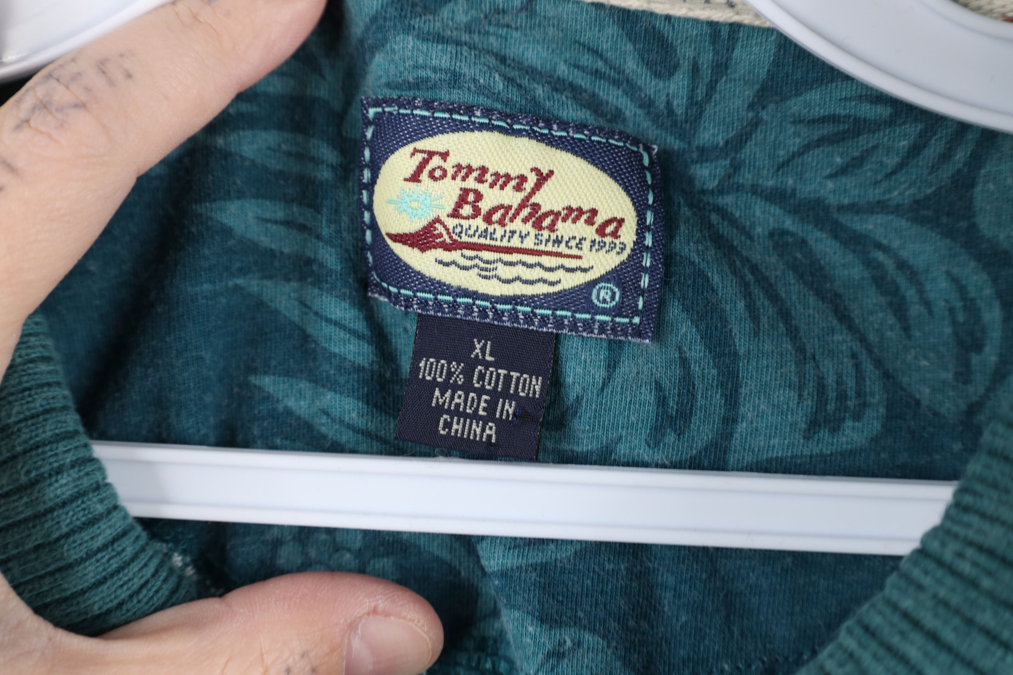 Tommy Bahama × Vintage Vintage 90s Tommy Bahama Luau Hawaiian Golf Polo Shirt Size US XL / EU 56 / 4 - 5 Thumbnail
