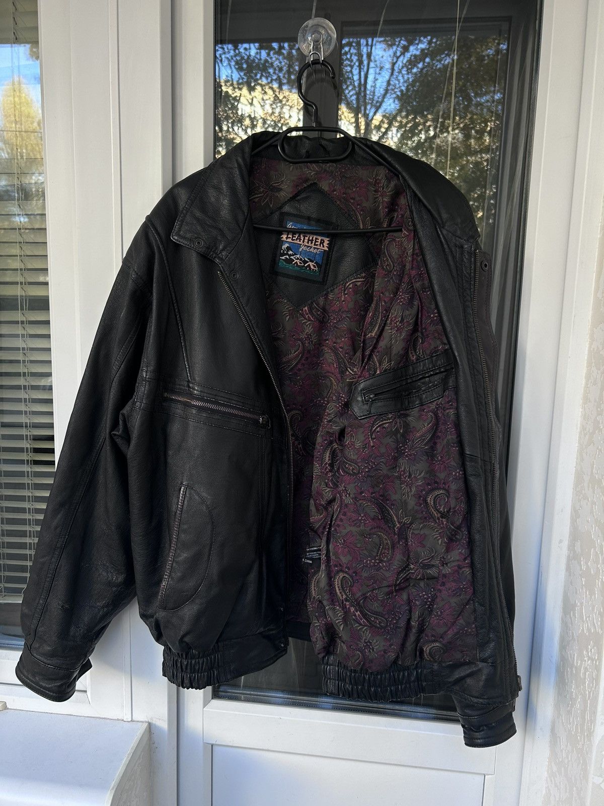 Genuine Leather × Vintage Vintage Genuine Leather jacket mens bombers mens biker Size US XL / EU 56 / 4 - 3 Thumbnail