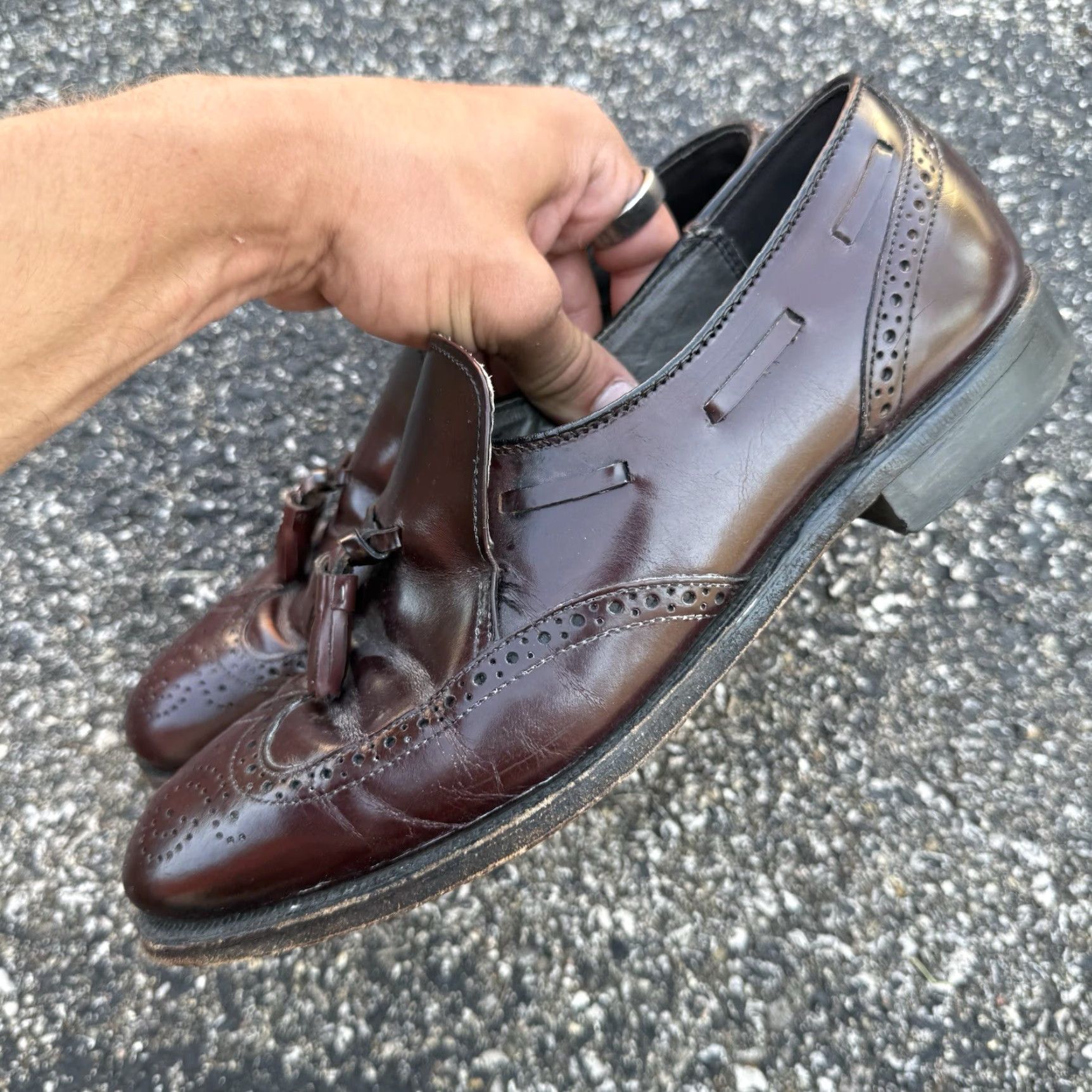 Vintage VINTAGE Dexter USA Tassel Loafers Brown Size 8 M Men Dress Leather Shoes Size US 8 / EU 41 - 6 Thumbnail