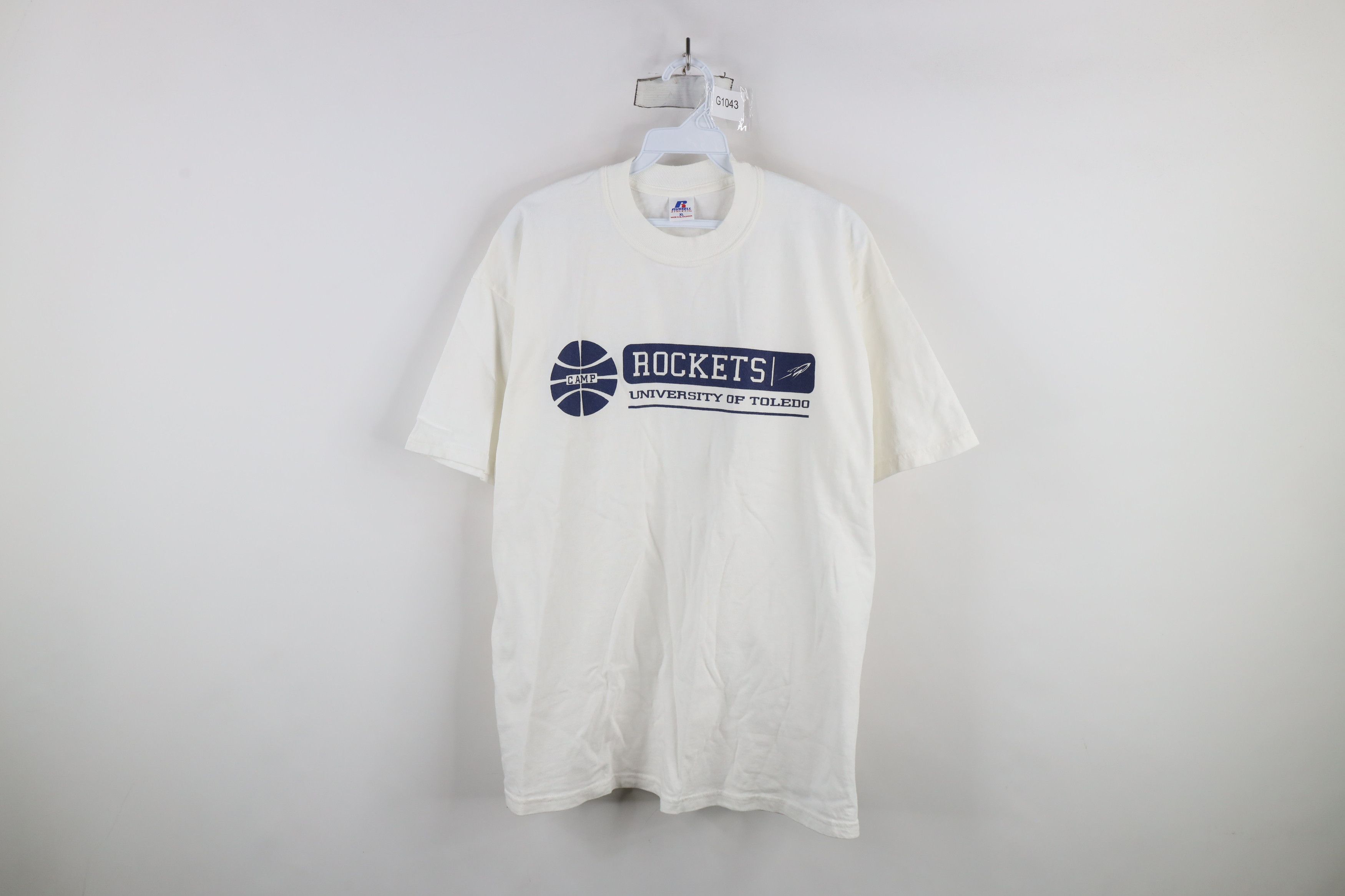 Russell Athletic × Vintage Vintage 90s Russell Athletic University of Toledo T-Shirt Size US XL / EU 56 / 4 - 1 Thumbnail