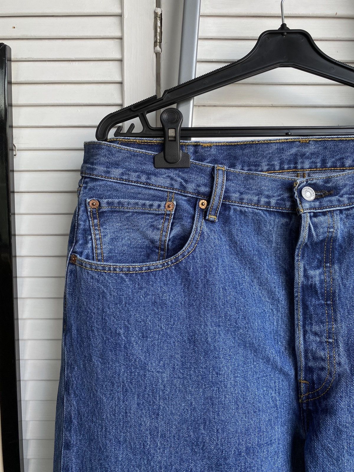 Levi's × Vintage Vintage Levis 501 Blue Denim Baggy Jeans Pants USA W38 L28 Size US 38 / EU 54 - 5 Thumbnail