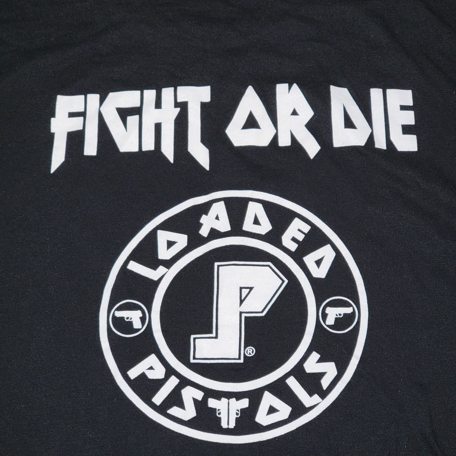 Gildan Loaded Pistols Black Unisex Tee (Gildan) "Fight Or Die" -5XL Size US XXL / EU 58 / 5 - 4 Thumbnail