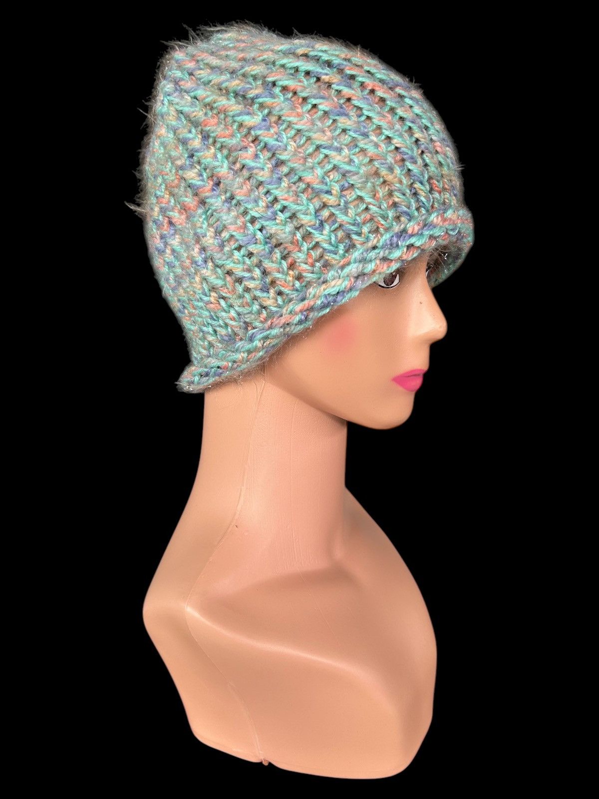 Japanese Brand × Kapital × Vintage Crochet Knitted Handmade Hairy Beanie Hats Size ONE SIZE - 1 Thumbnail